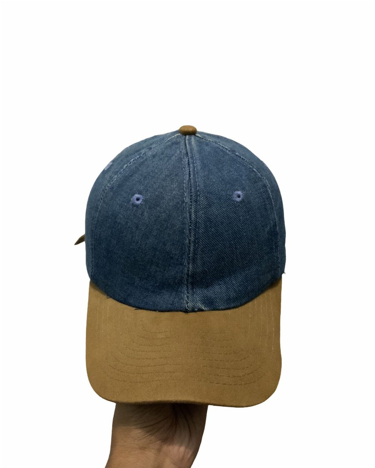 Jean Denim Jeans Blue Plain Hat Size ONE SIZE - 6 Thumbnail