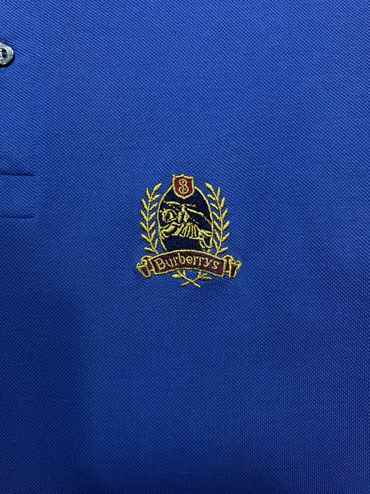 Burberry × Designer × Vintage Vintage 90s Burberrys Polo shirt nova check plaid embroider Size US S / EU 44-46 / 1 - 4 Thumbnail