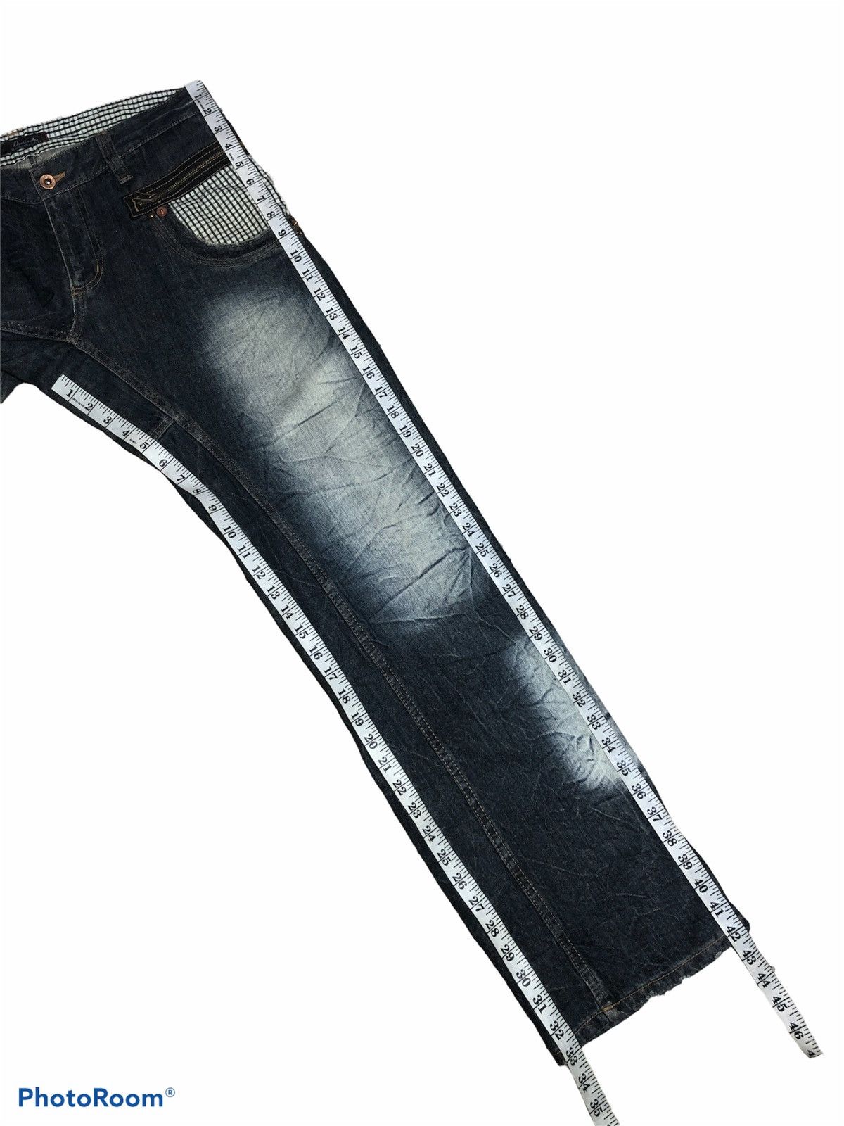 Japanese Brand BUCKLE BACK ZIPPER WASHED BLUE DENIM BY DOMINATE JEANS Size US 34 / EU 50 - 7 Thumbnail