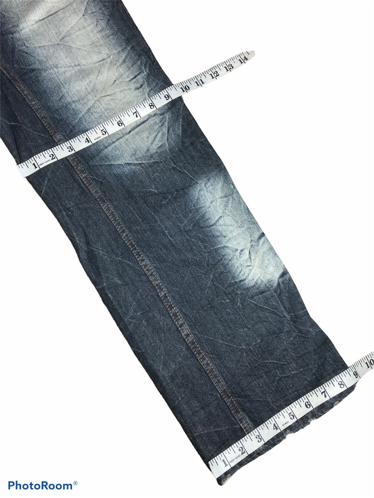 Japanese Brand BUCKLE BACK ZIPPER WASHED BLUE DENIM BY DOMINATE JEANS Size US 34 / EU 50 - 6 Thumbnail