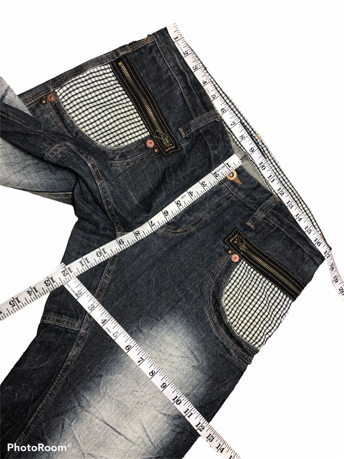 Japanese Brand BUCKLE BACK ZIPPER WASHED BLUE DENIM BY DOMINATE JEANS Size US 34 / EU 50 - 5 Thumbnail