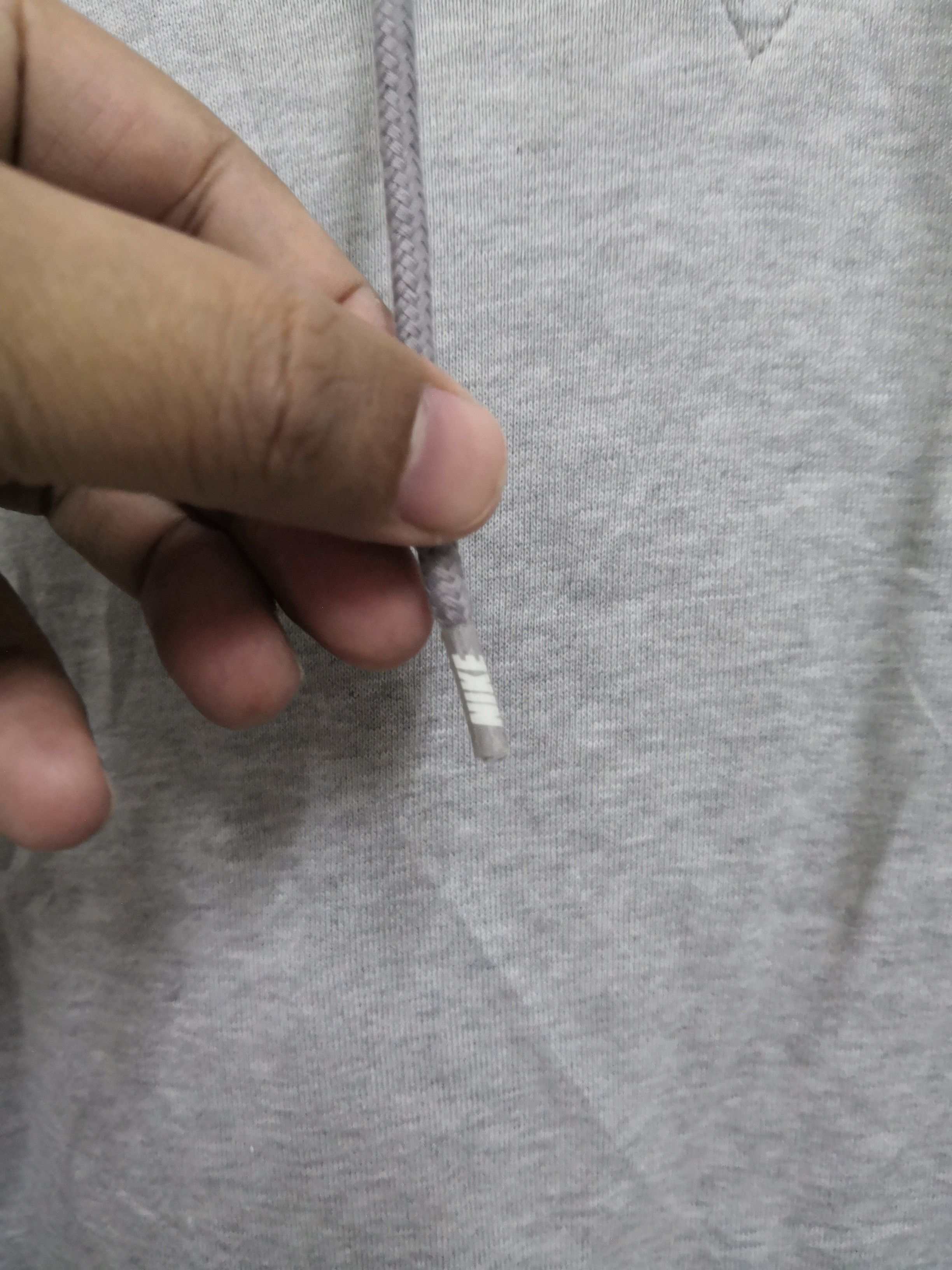 Nike × Vintage Vintage Nike Y2K Small Logo Distressed Hoodie Gray Size US M / EU 48-50 / 2 - 3 Thumbnail