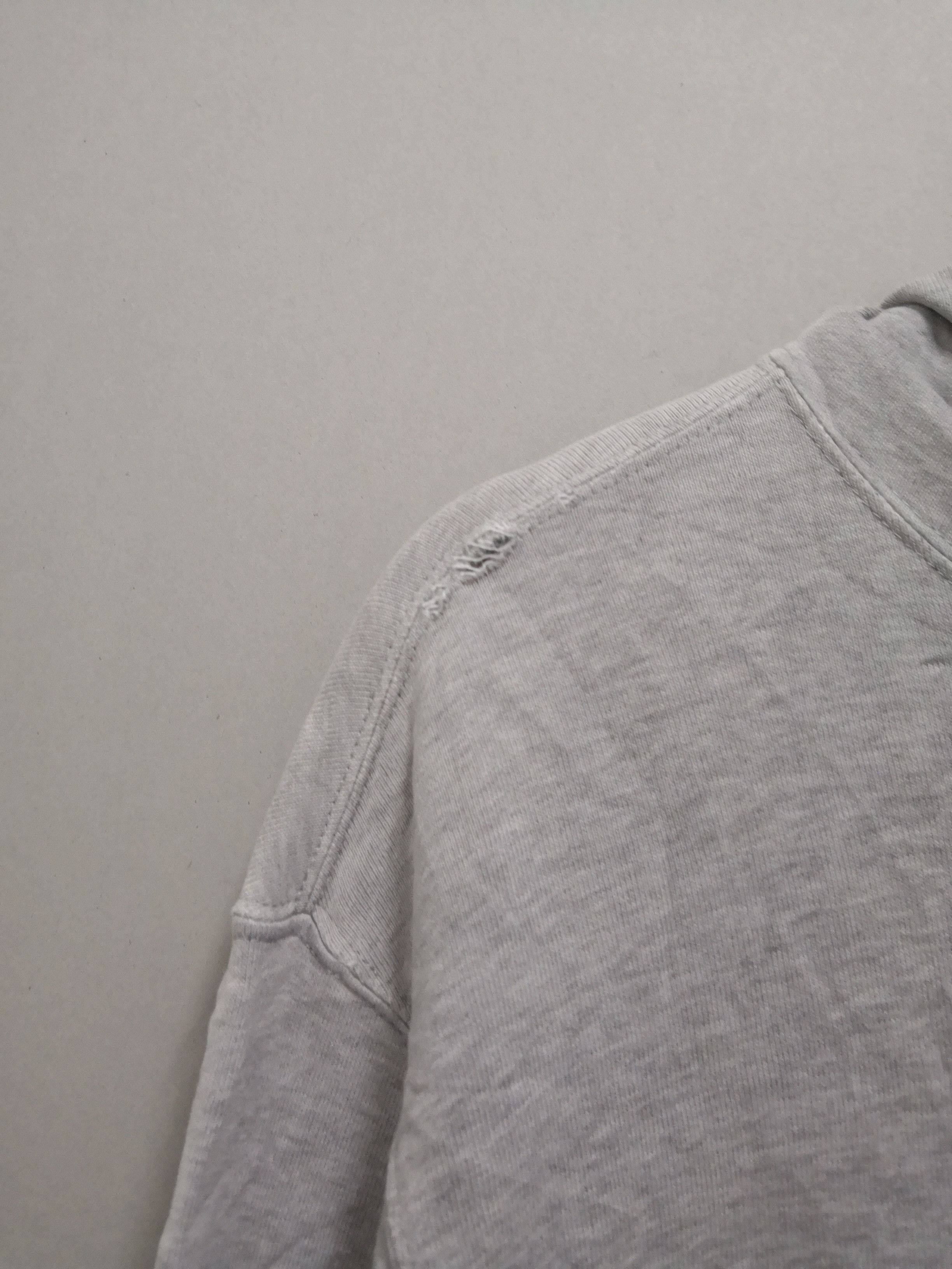 Nike × Vintage Vintage Nike Y2K Small Logo Distressed Hoodie Gray Size US M / EU 48-50 / 2 - 5 Thumbnail