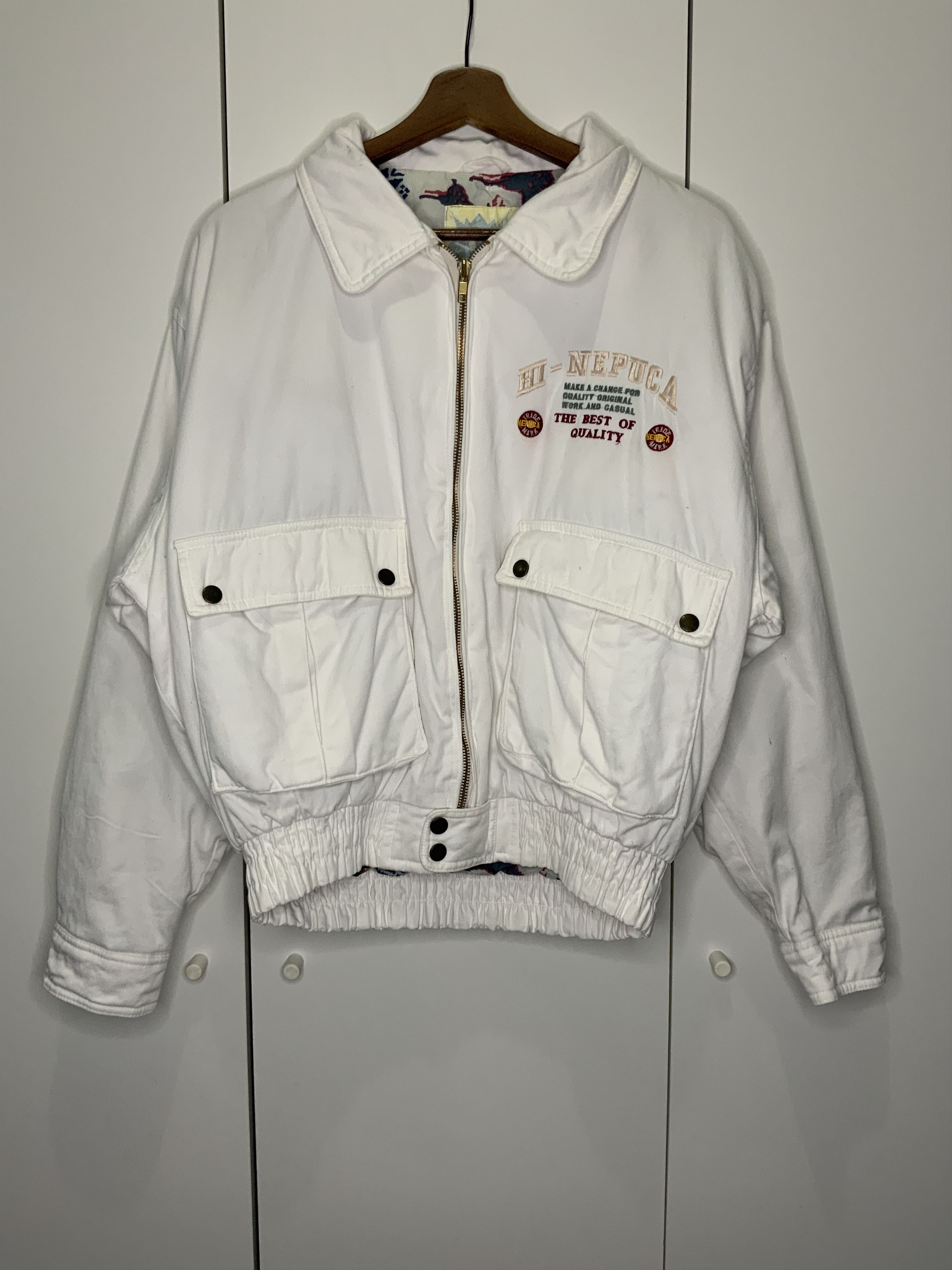 Japanese Brand Vintage Nepuca Designer Bomber Jacket Size US L / EU 52-54 / 3 - 2 Thumbnail