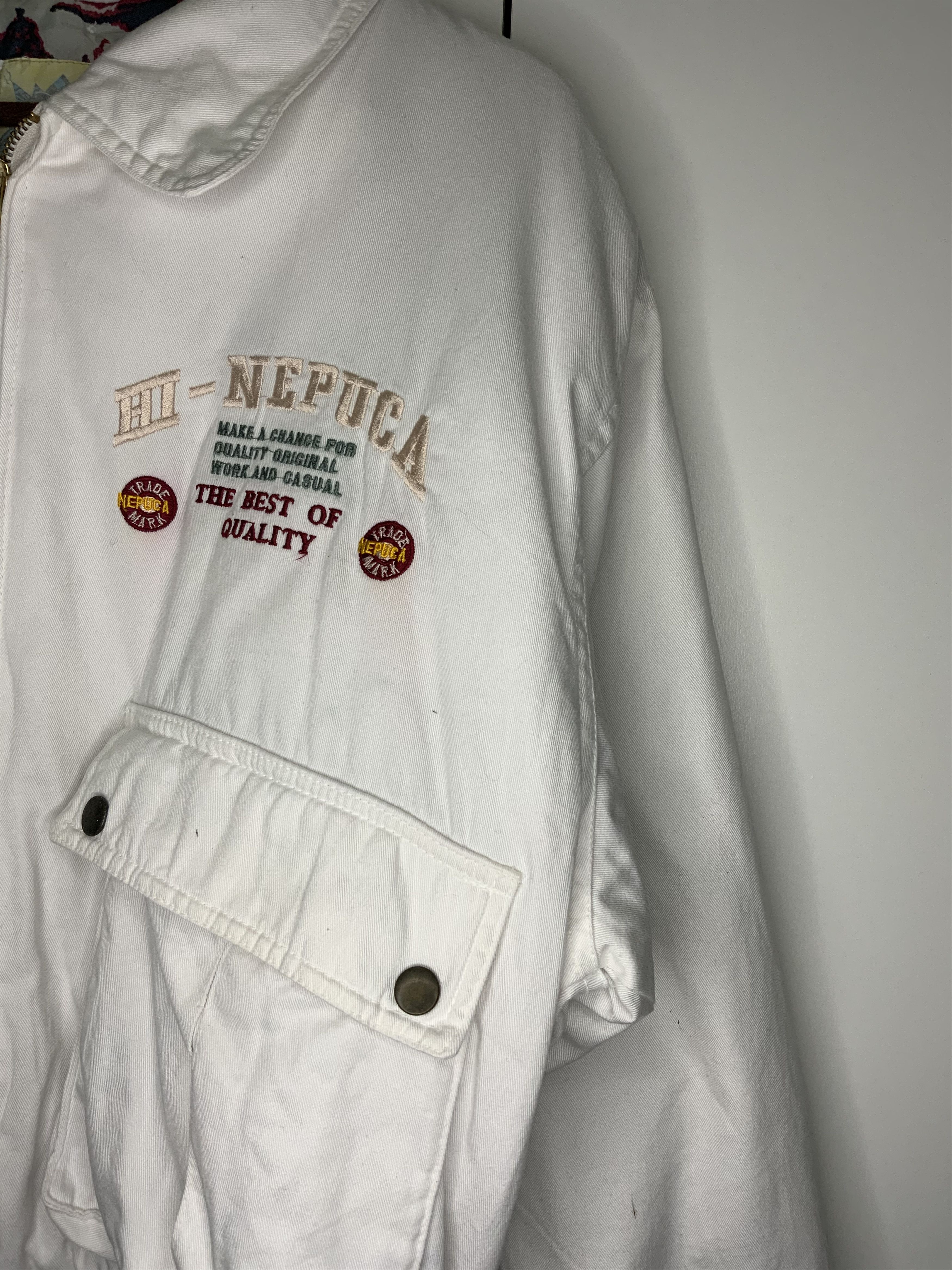 Japanese Brand Vintage Nepuca Designer Bomber Jacket Size US L / EU 52-54 / 3 - 11 Thumbnail