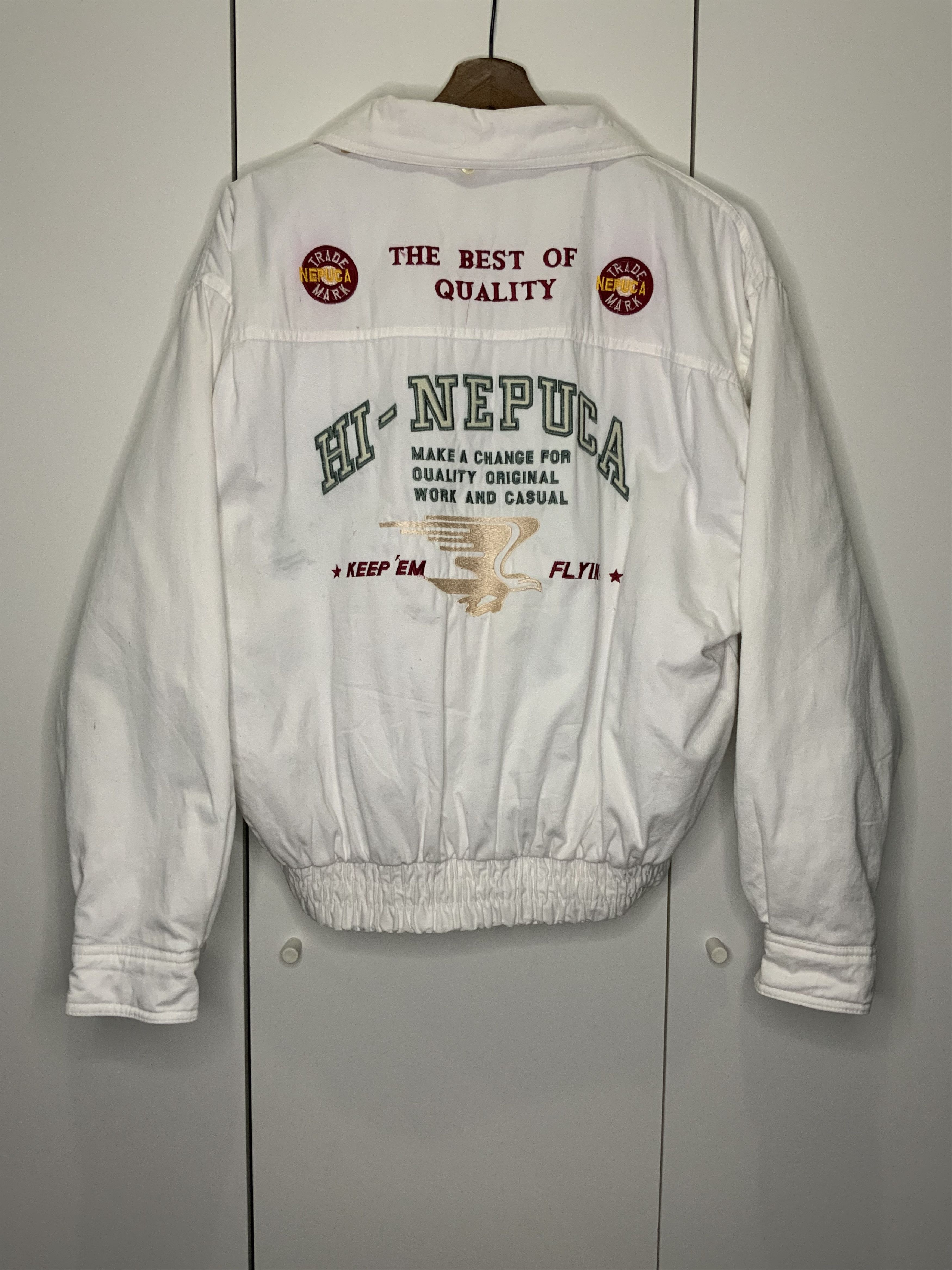 Japanese Brand Vintage Nepuca Designer Bomber Jacket Size US L / EU 52-54 / 3 - 1 Thumbnail