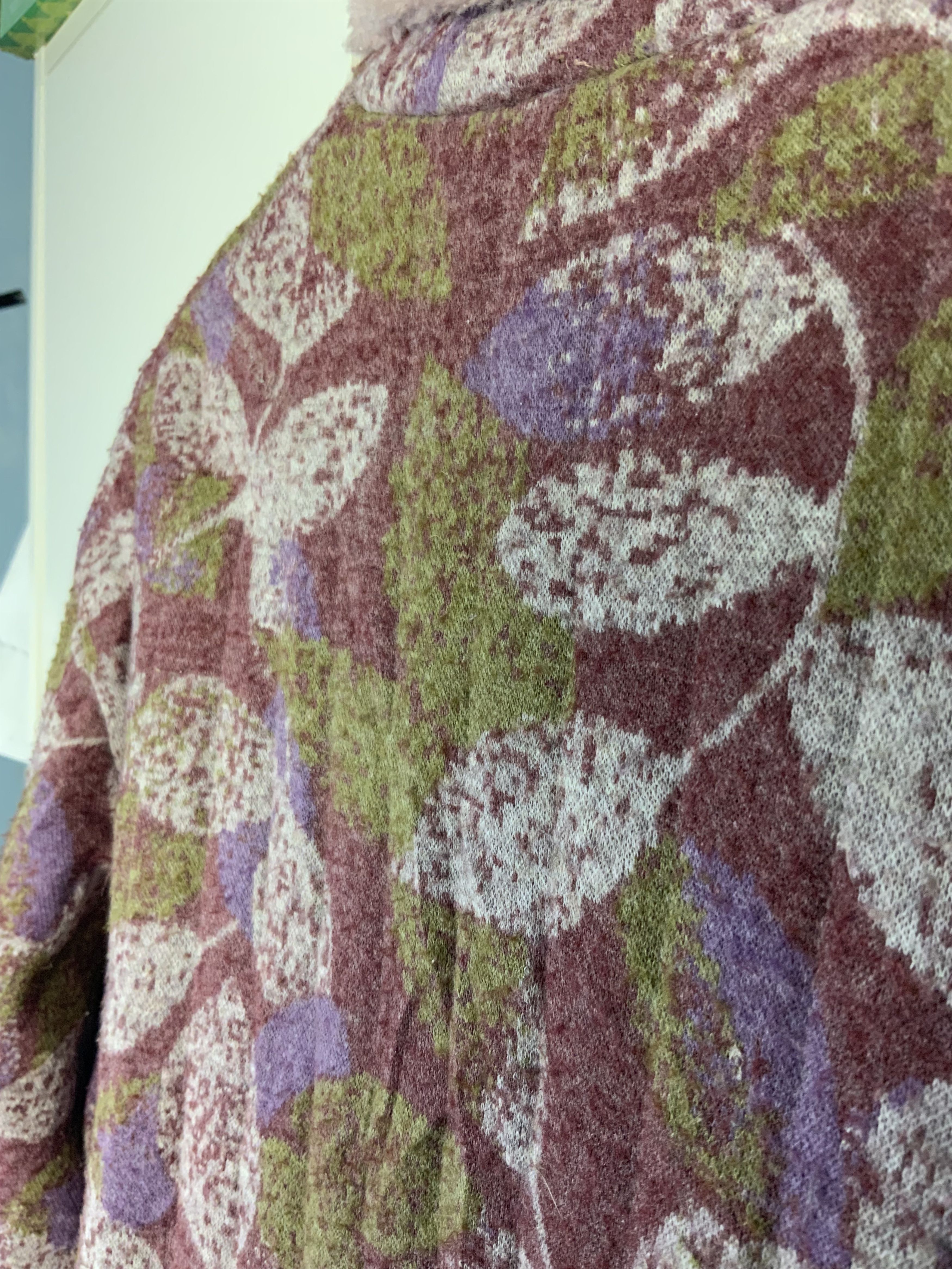 Japanese Brand Japanese Mohair Fur Multicolor Flora Kimono Size US L / EU 52-54 / 3 - 20 Thumbnail
