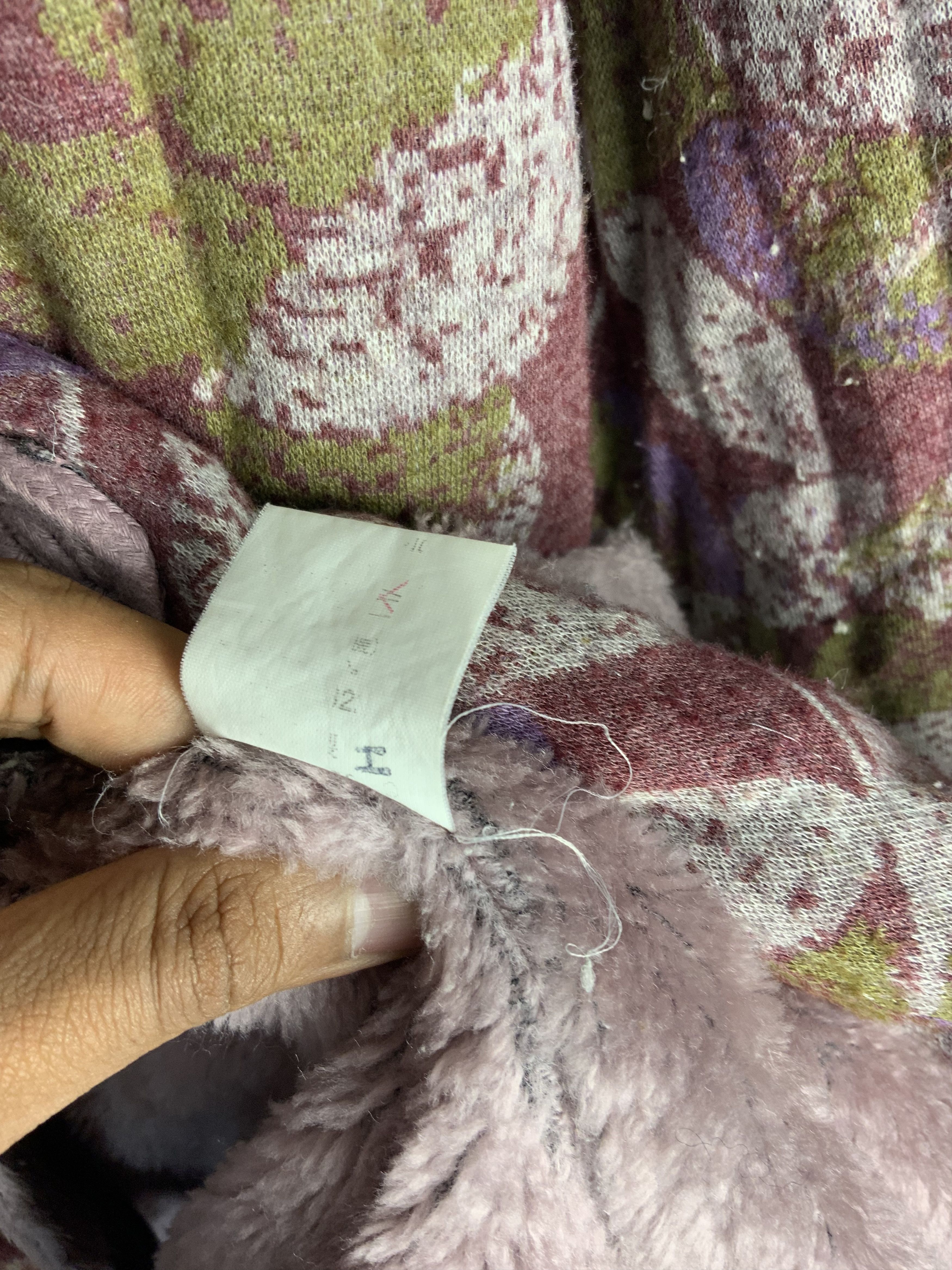 Japanese Brand Japanese Mohair Fur Multicolor Flora Kimono Size US L / EU 52-54 / 3 - 22 Thumbnail