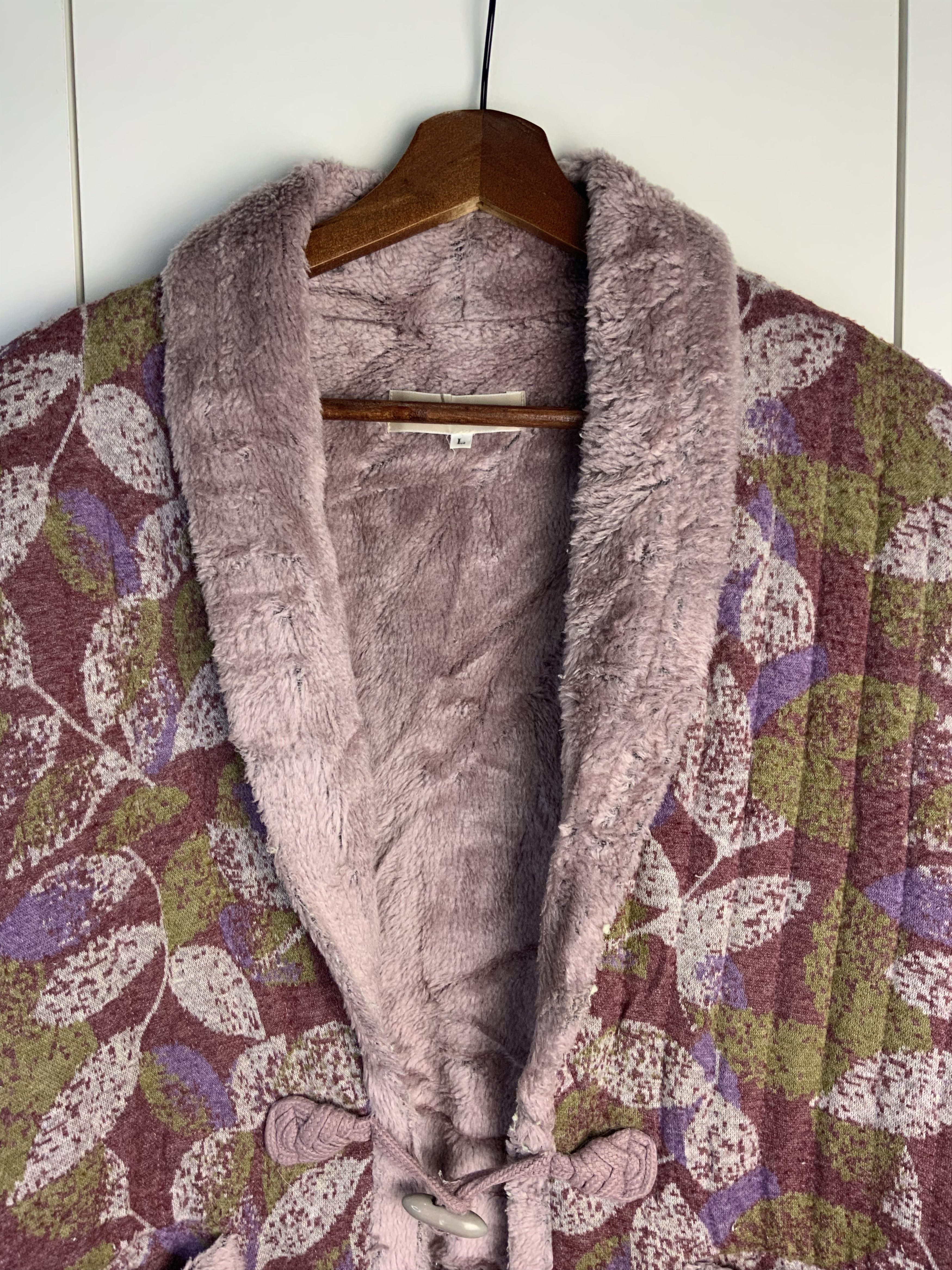 Japanese Brand Japanese Mohair Fur Multicolor Flora Kimono Size US L / EU 52-54 / 3 - 12 Thumbnail