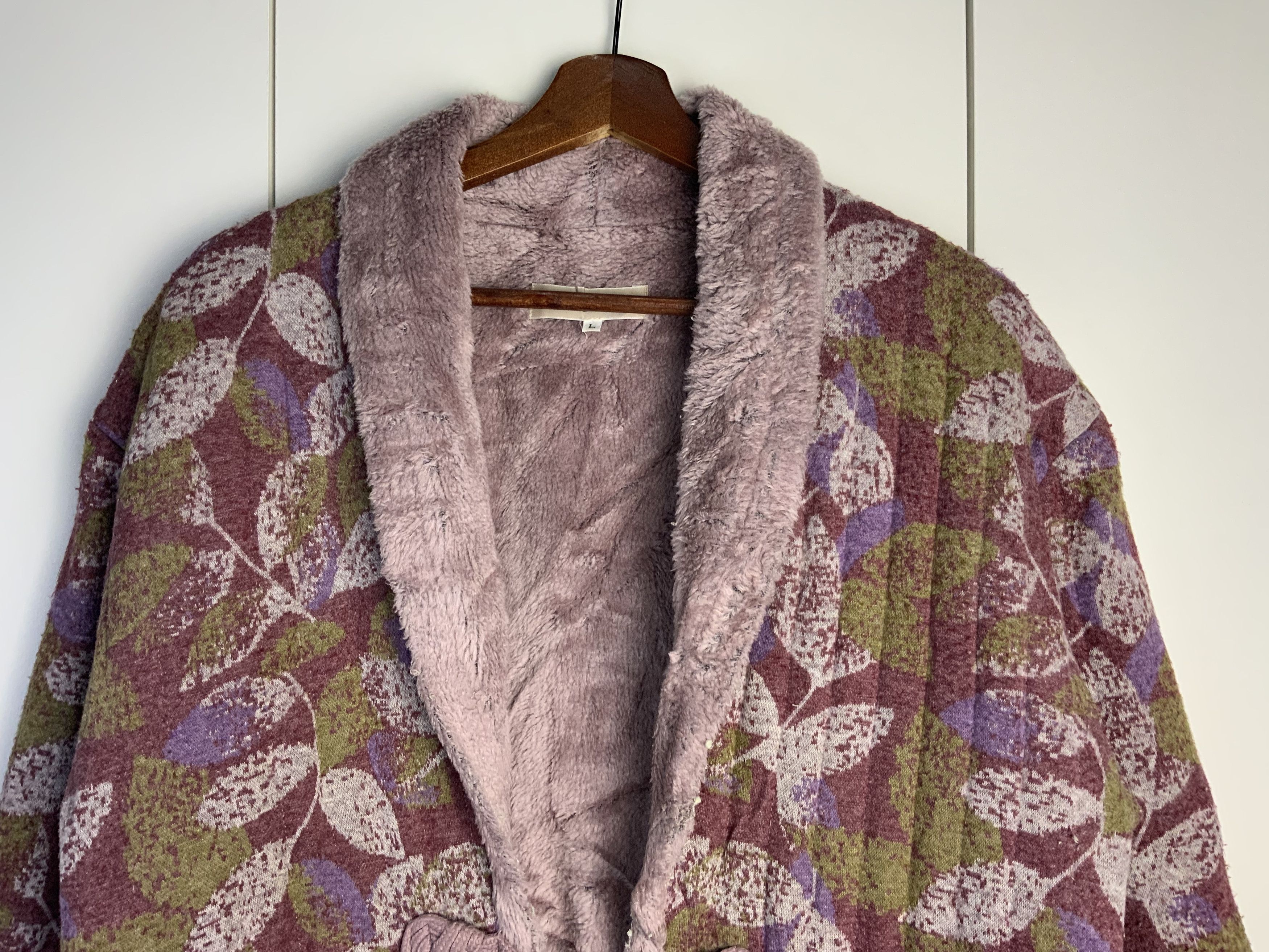 Japanese Brand Japanese Mohair Fur Multicolor Flora Kimono Size US L / EU 52-54 / 3 - 4 Thumbnail