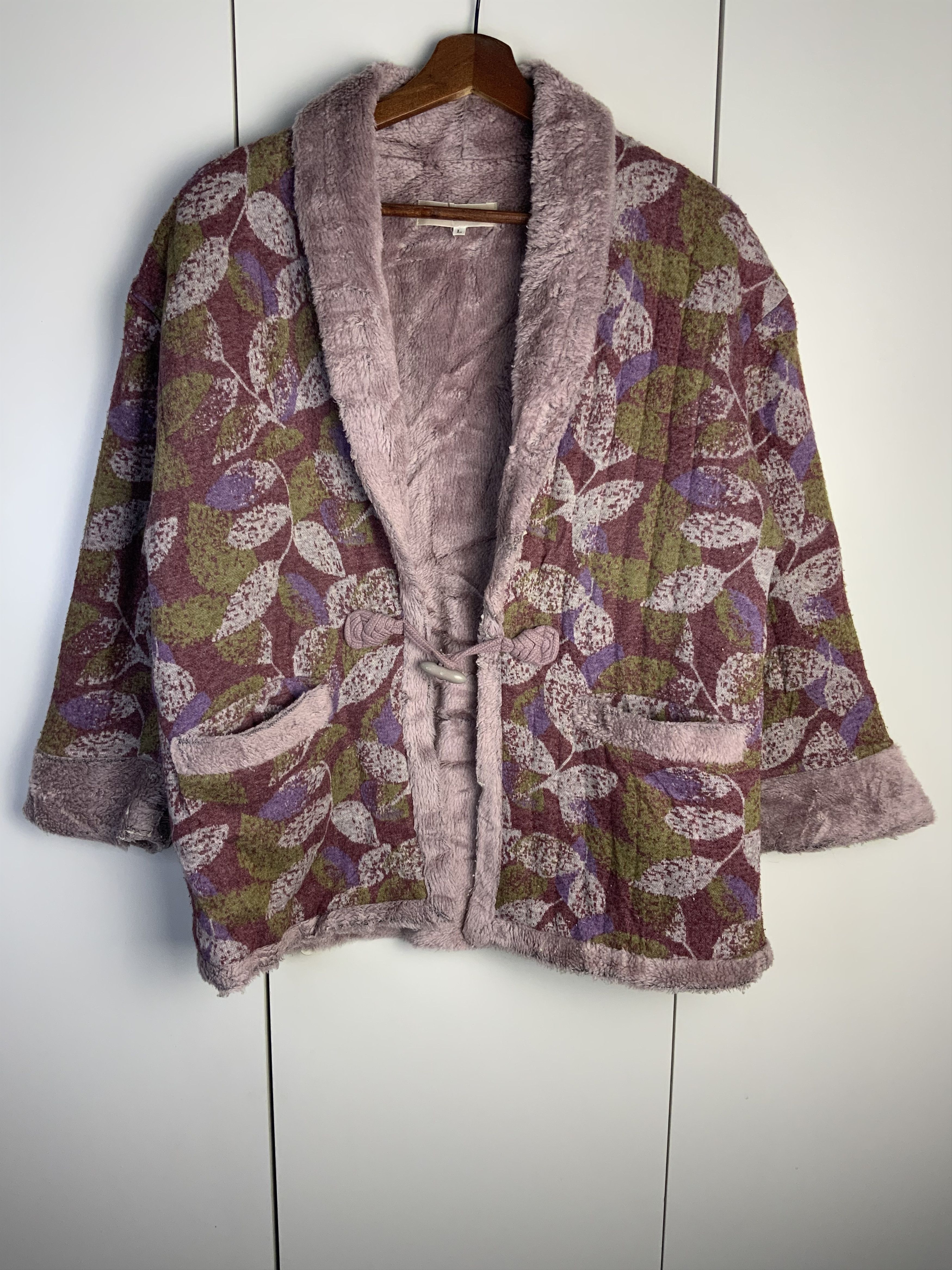 Japanese Brand Japanese Mohair Fur Multicolor Flora Kimono Size US L / EU 52-54 / 3 - 1 Thumbnail