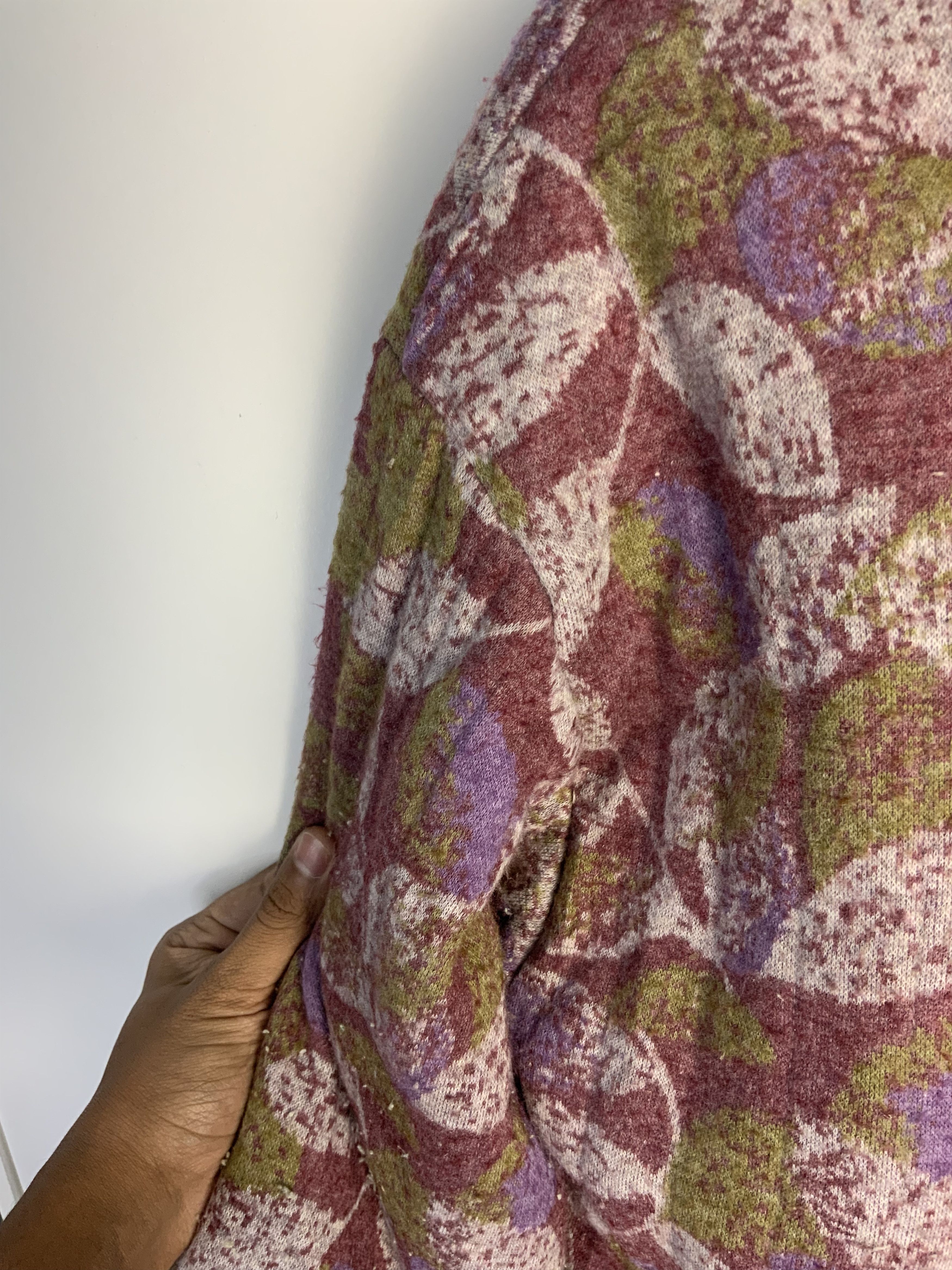 Japanese Brand Japanese Mohair Fur Multicolor Flora Kimono Size US L / EU 52-54 / 3 - 18 Thumbnail