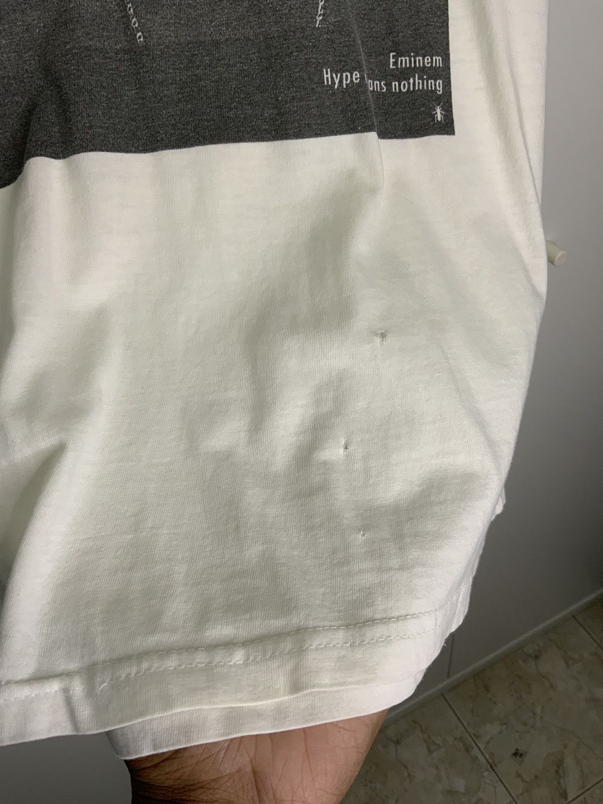 Eminem Eminem Hype Means Nothing White Tee Size US S / EU 44-46 / 1 - 10 Thumbnail