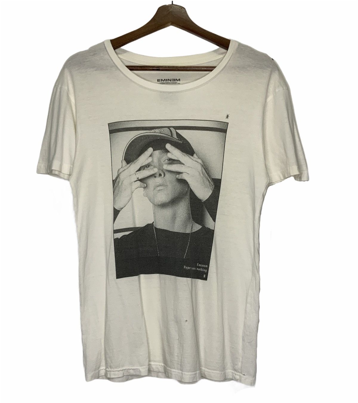 Eminem Eminem Hype Means Nothing White Tee Size US S / EU 44-46 / 1 - 1 Thumbnail