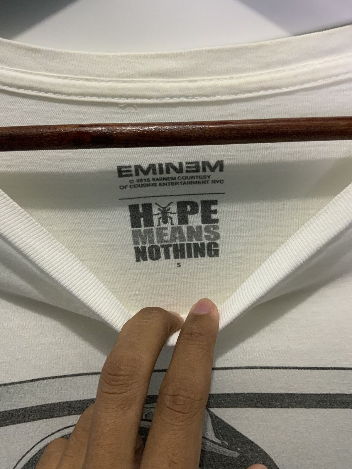 Eminem Eminem Hype Means Nothing White Tee Size US S / EU 44-46 / 1 - 22 Thumbnail