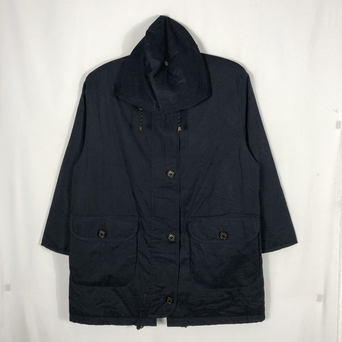 Burberry ❤️Authentic❤️Burberrys Casual Hoodie Suede Long Light Jacket Size US L / EU 52-54 / 3 - 1 Thumbnail