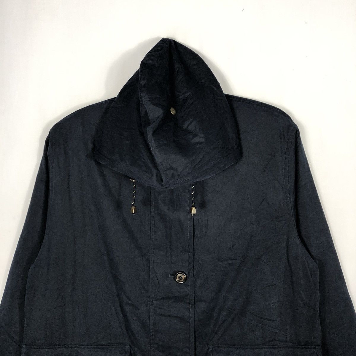 Burberry ❤️Authentic❤️Burberrys Casual Hoodie Suede Long Light Jacket Size US L / EU 52-54 / 3 - 3 Thumbnail