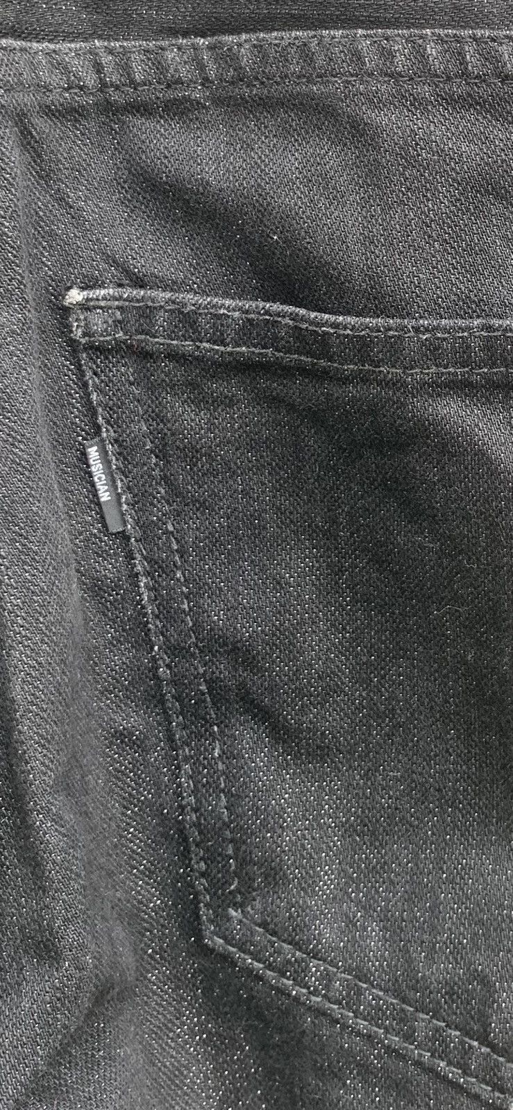 Lad Musician Lad Musician Black Sparkle Skinny Jeans Size US 31 - 20 Thumbnail