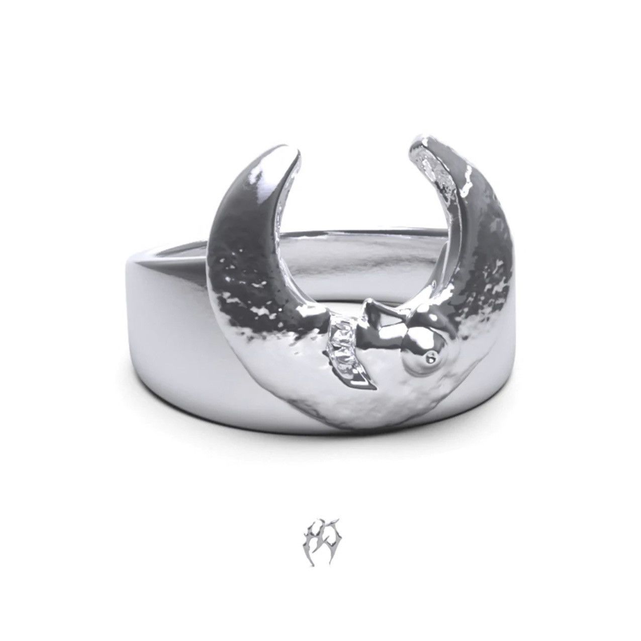 Jewelry Hard Jewelry HJ Luna The Lunatic Lunar Ring - Size 9 Size ONE SIZE - 4 Thumbnail