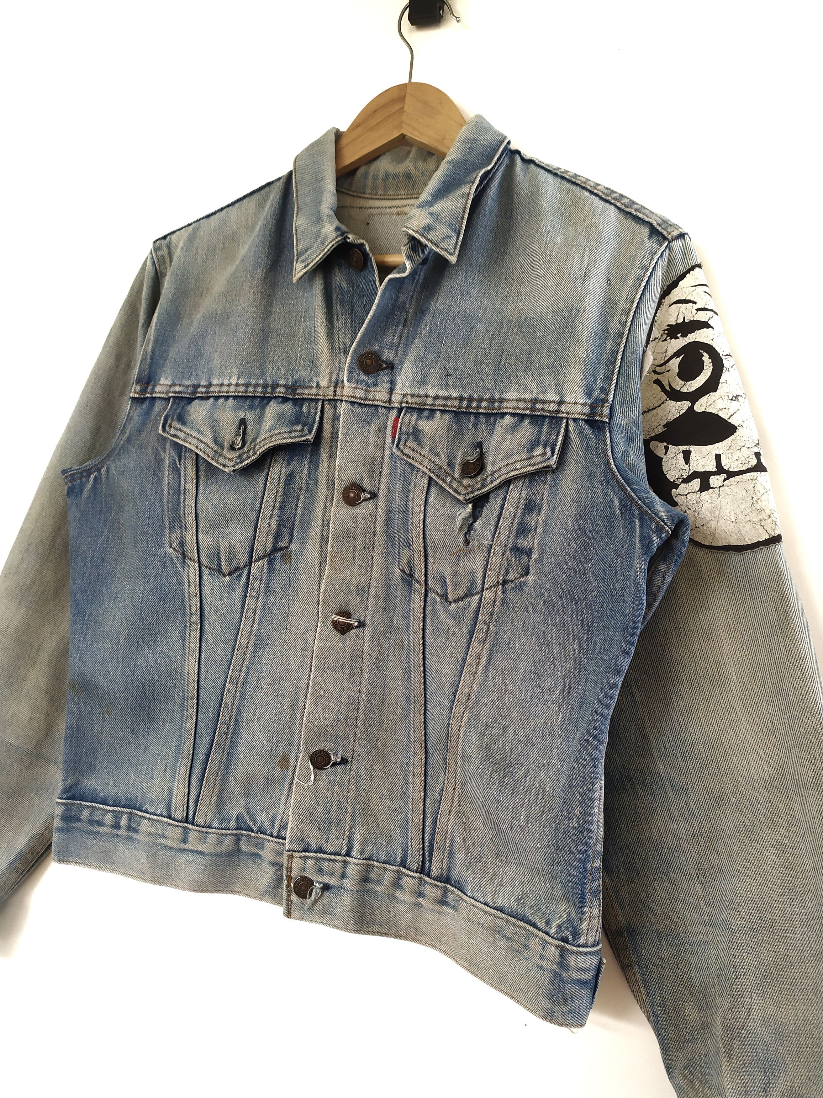 Band Tees × Levi's Vintage Clothing Vintage Levis Custom Band Patches Denim Jacket Size US M / EU 48-50 / 2 - 4 Thumbnail