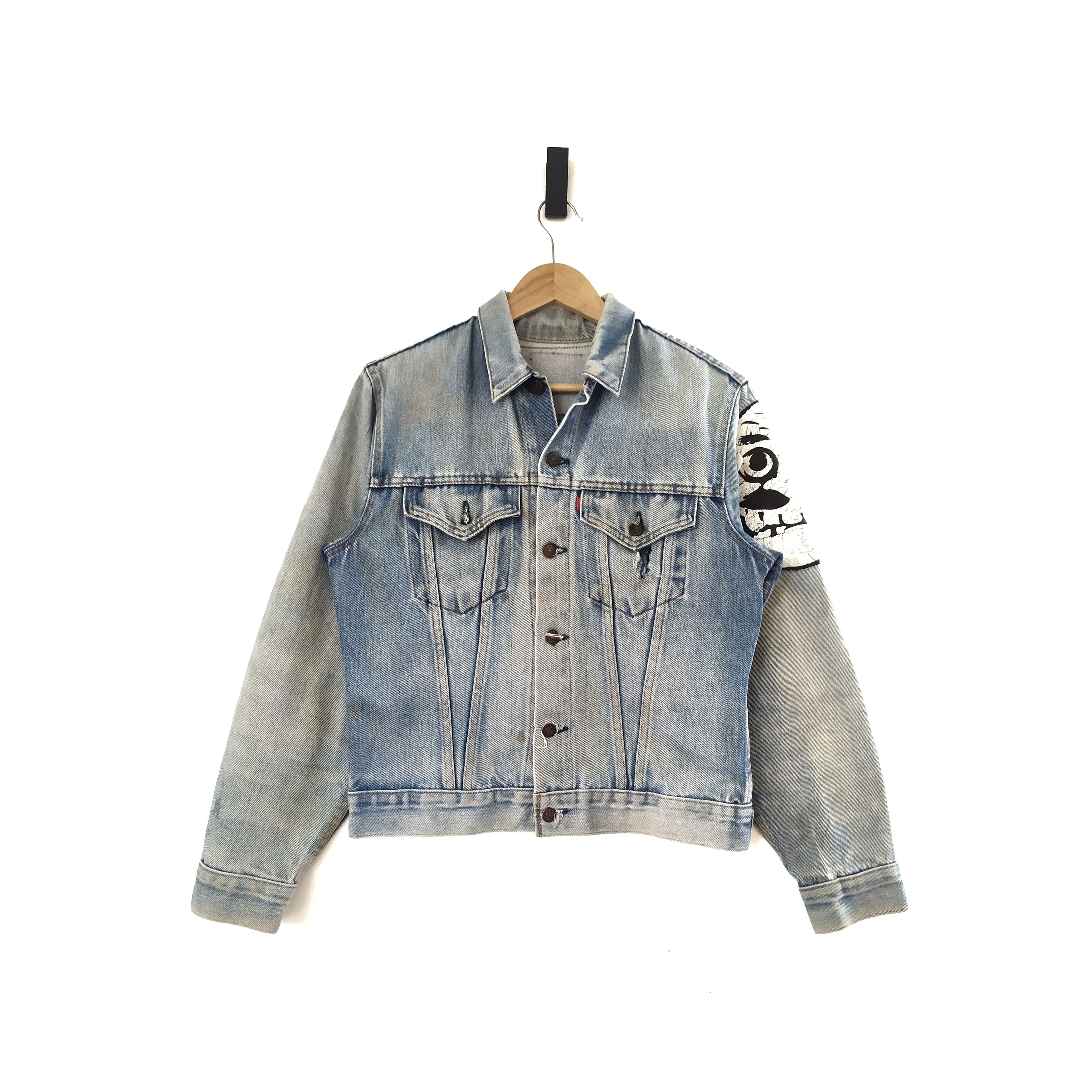 Band Tees × Levi's Vintage Clothing Vintage Levis Custom Band Patches Denim Jacket Size US M / EU 48-50 / 2 - 3 Thumbnail