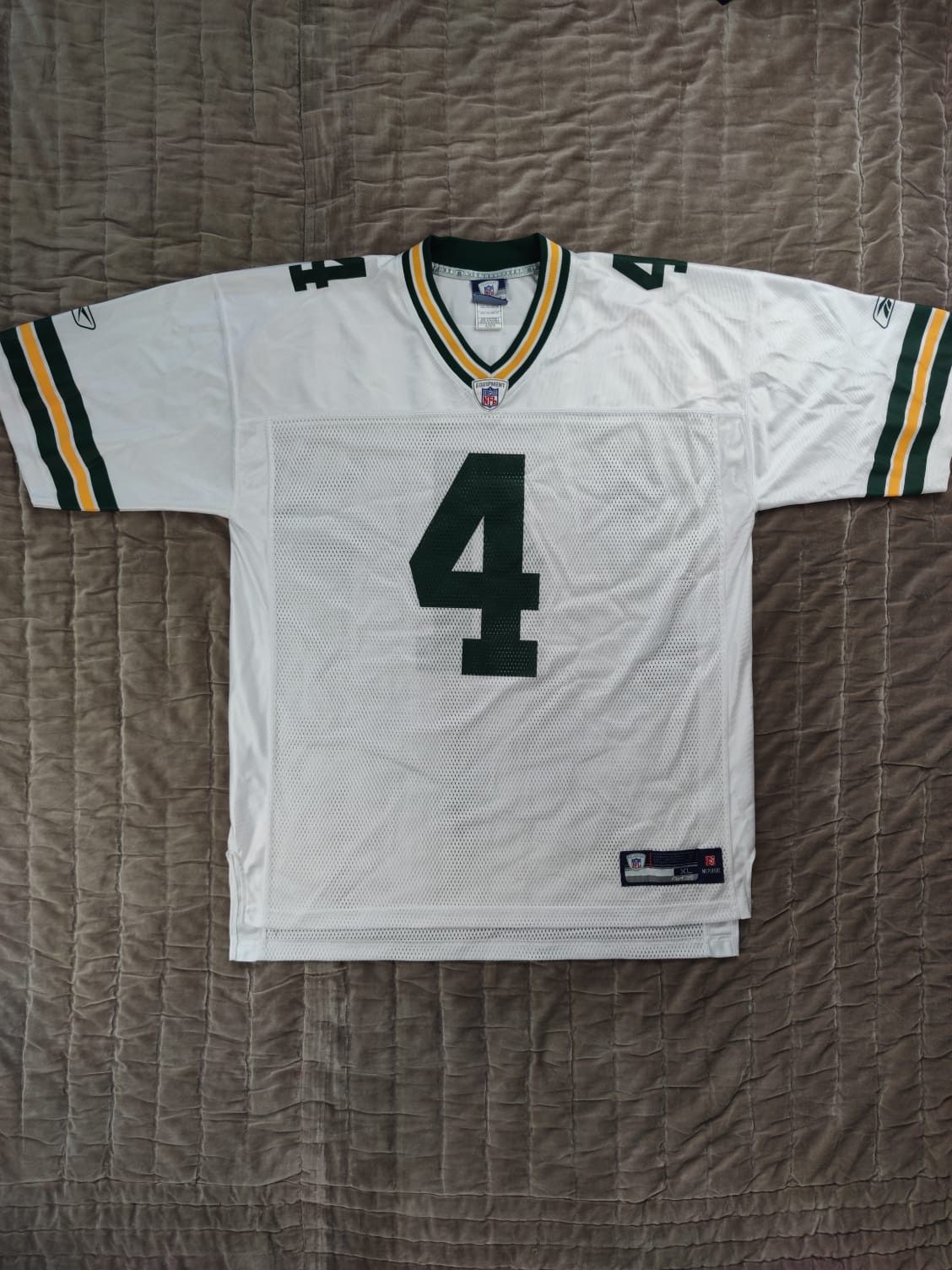 Brett Favre #4 Green Bay Packers Reebok Jersey White