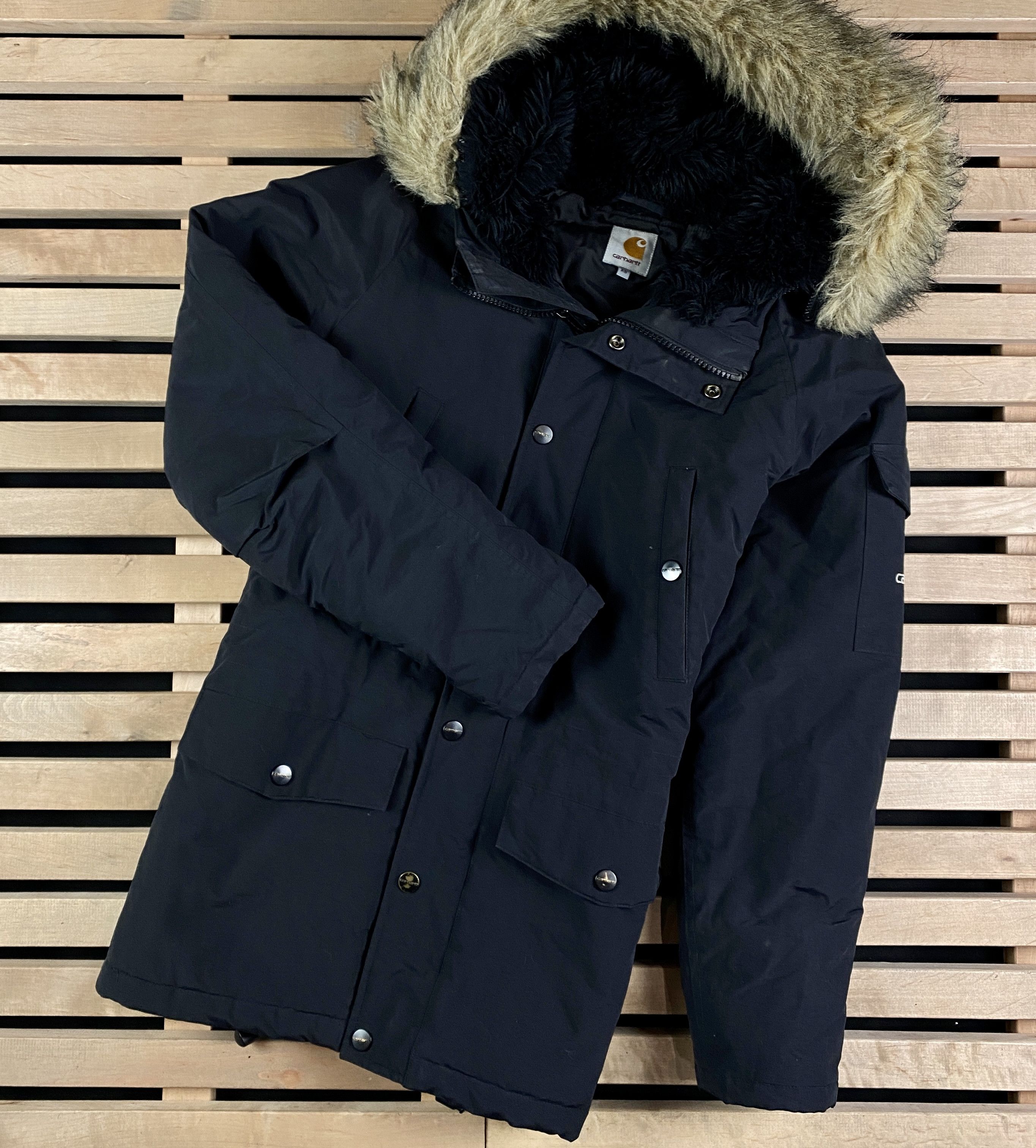 ツ*様 【carhartt】SIBERIAN PARKA/NAVY/M Carhartt × Carhartt Wip Carhartt WIP Siberian Winter Parka, Black