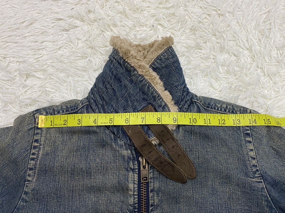 Japanese Brand × Johnbull Johnbull Distressed Sherpa Lined Denim Jacket Size US S / EU 44-46 / 1 - 20 Thumbnail