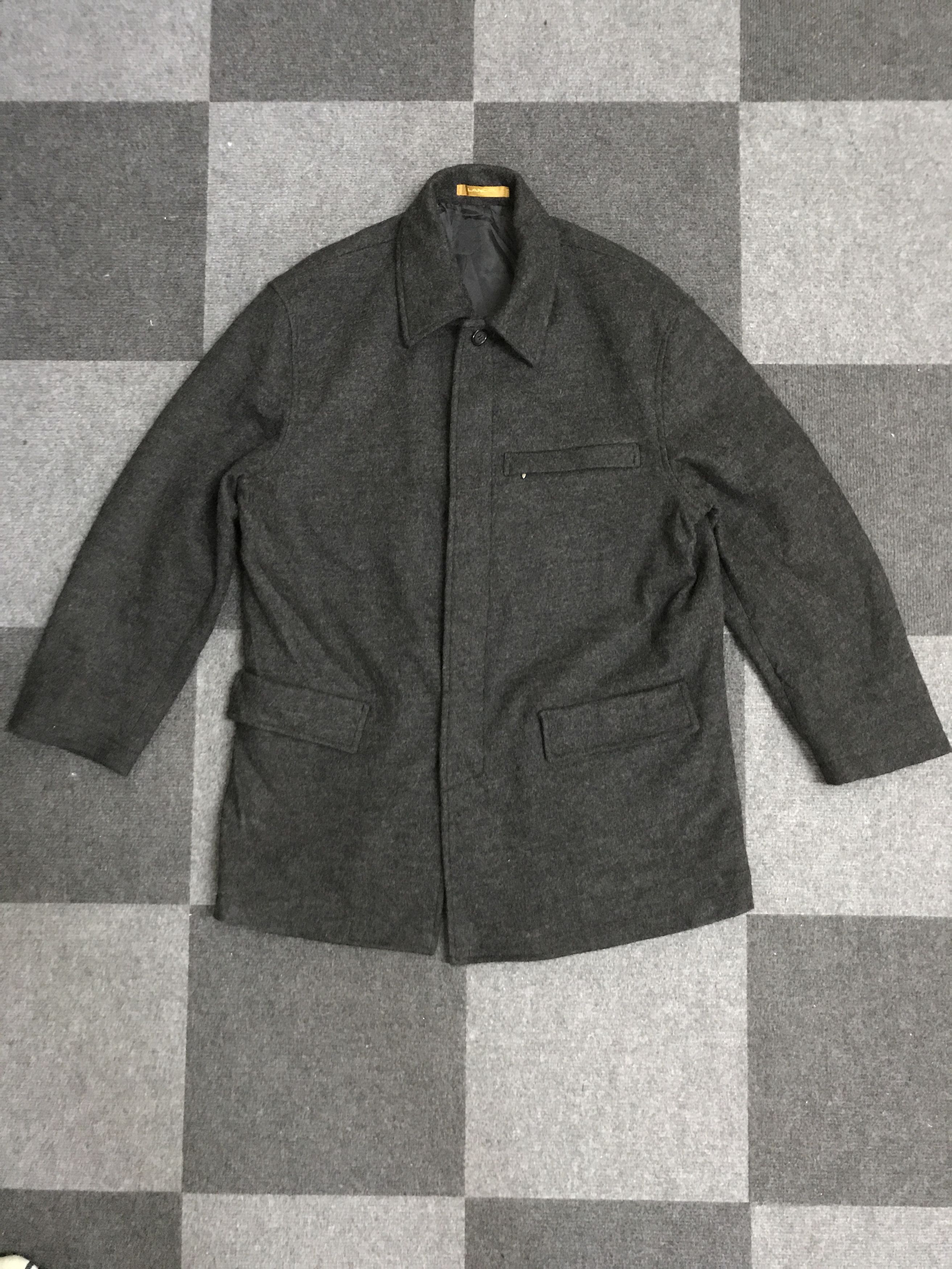 image of J45 Lancel Paris Wool Coat in Grey, Men's (Size Medium)