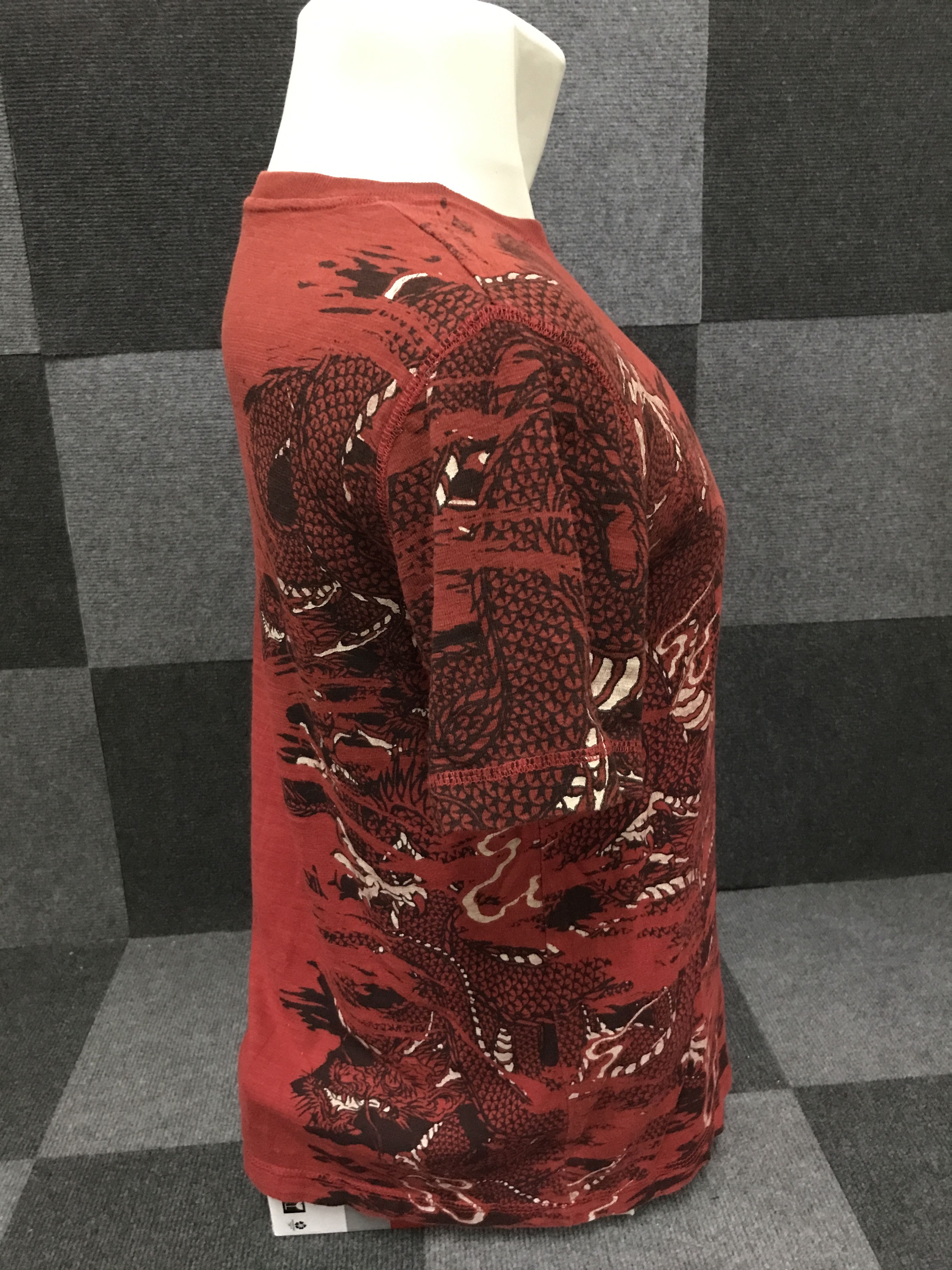 Japanese Brand RN17 Big Dragon Print Shirt Size US XS / EU 42 / 0 - 3 Thumbnail