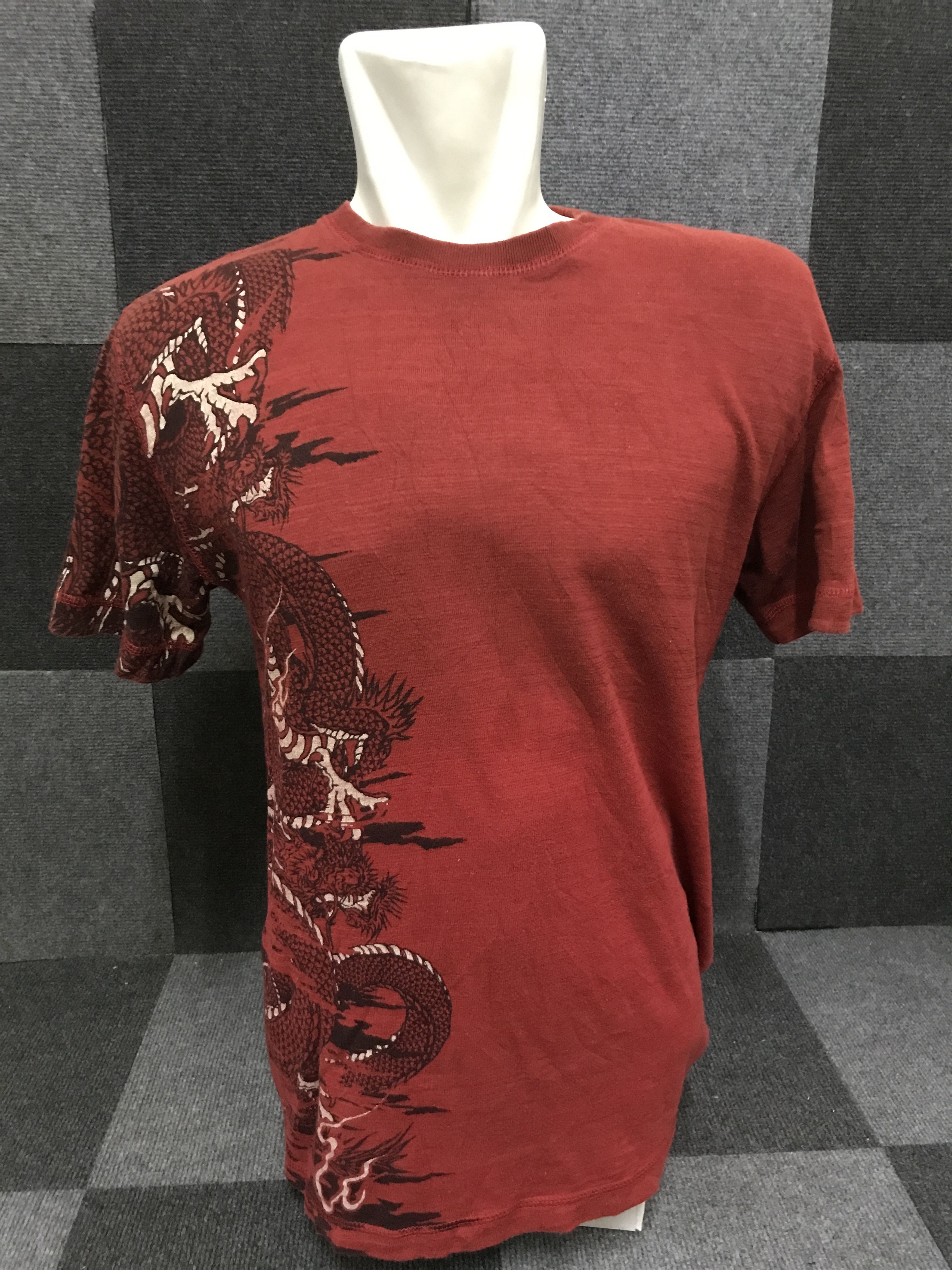 Japanese Brand RN17 Big Dragon Print Shirt Size US XS / EU 42 / 0 - 1 Thumbnail