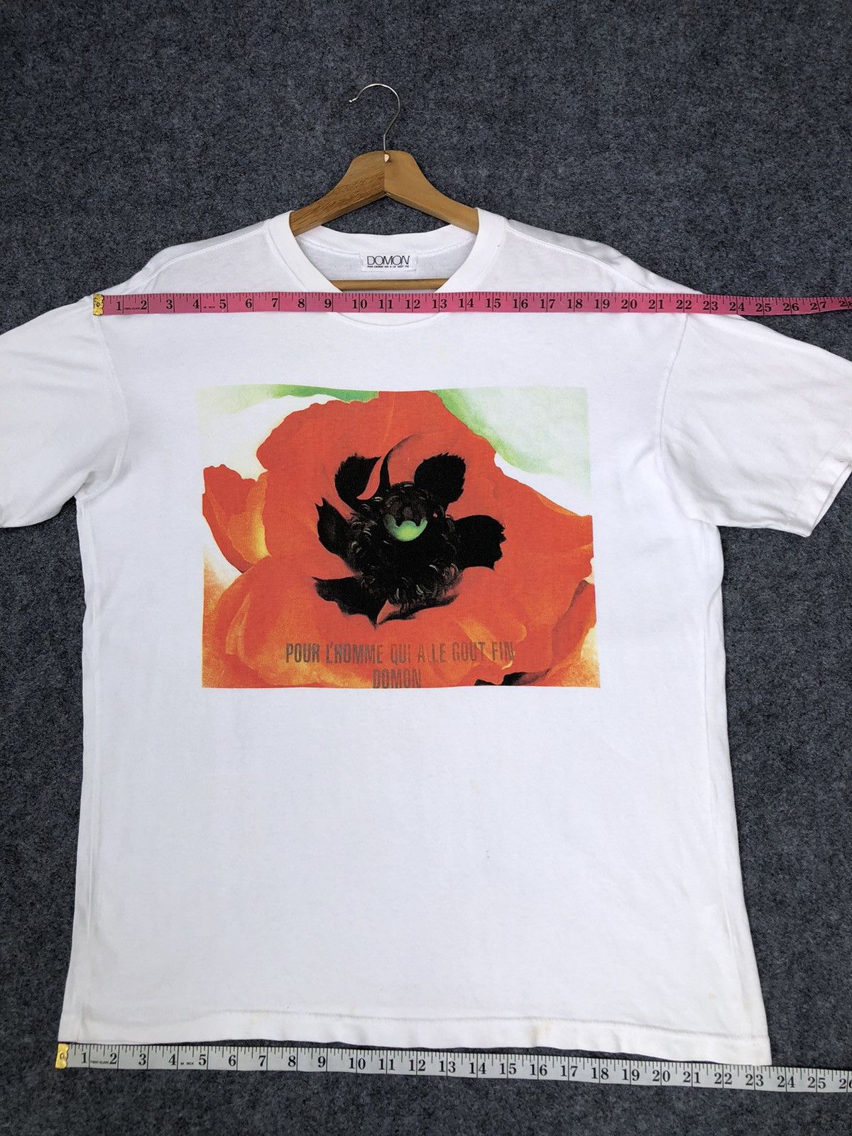 Vintage Last Drop🔥Rare🔥Vintage Art Domon Pour L’Homme Tee Size US L / EU 52-54 / 3 - 11 Thumbnail
