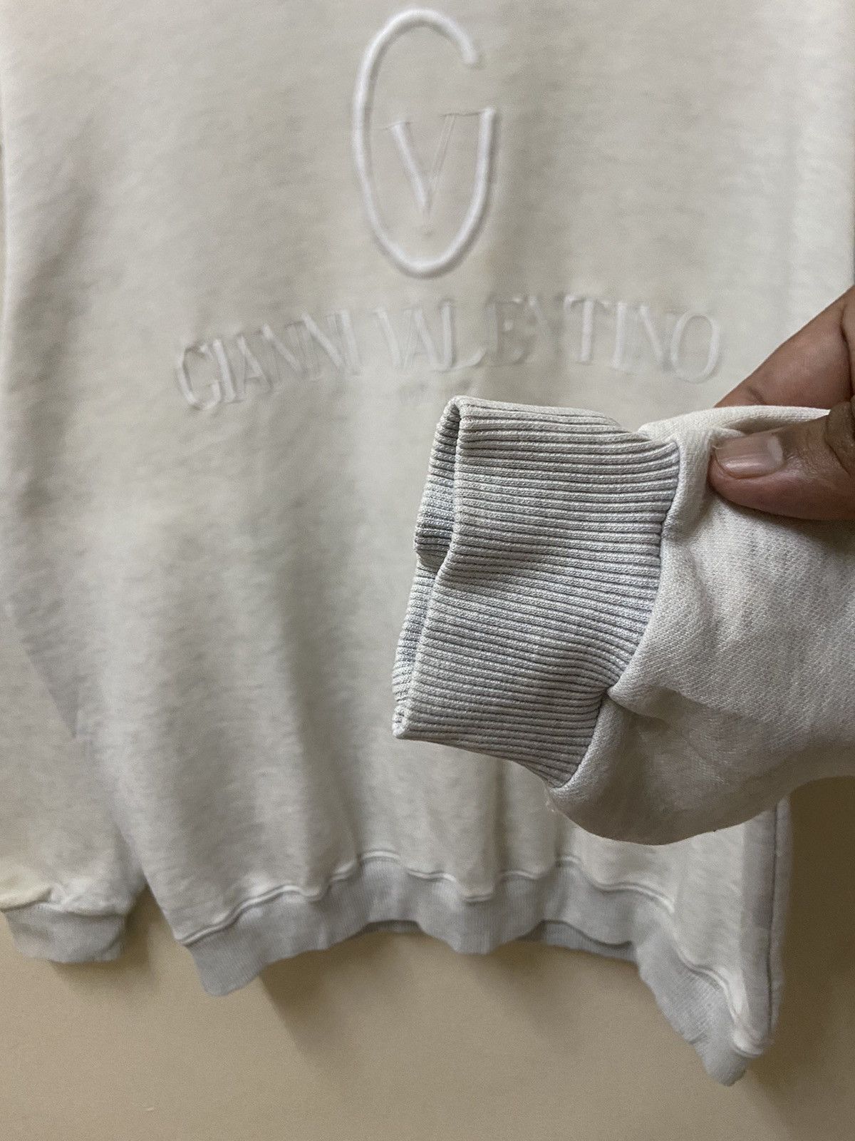 Vintage Gianni Valentino Italy Sweatshirt Sun Faded Size M