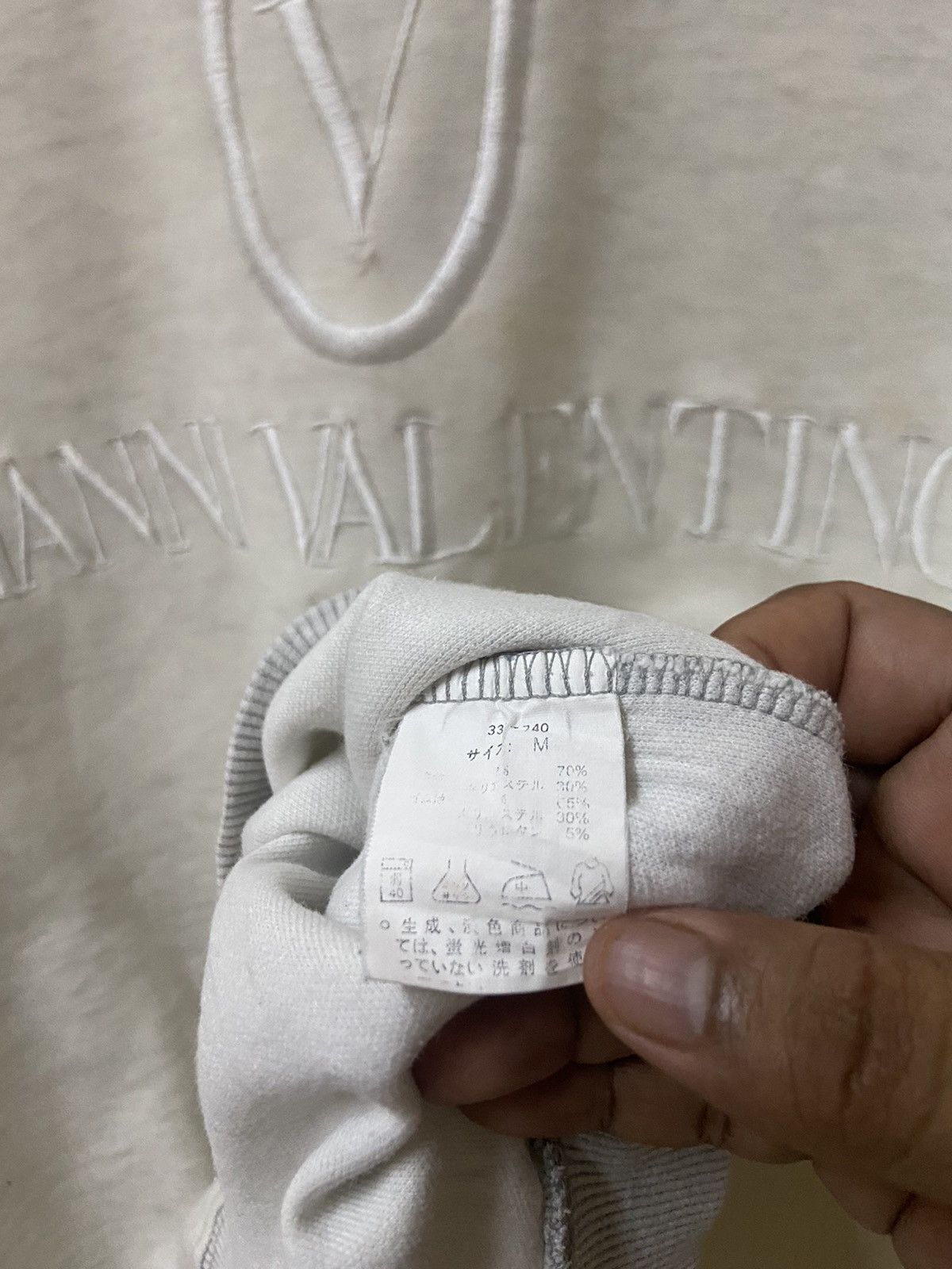 Vintage Gianni Valentino Italy Sweatshirt Sun Faded Size M