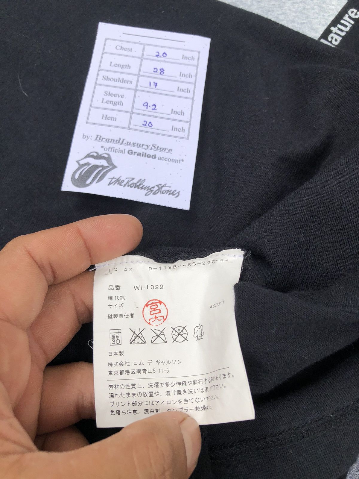 CDG by Comme des Garcons Rarest🔥Junya Watanabe X Comme Des Garcon Black Tee Size US L / EU 52-54 / 3 - 10 Thumbnail