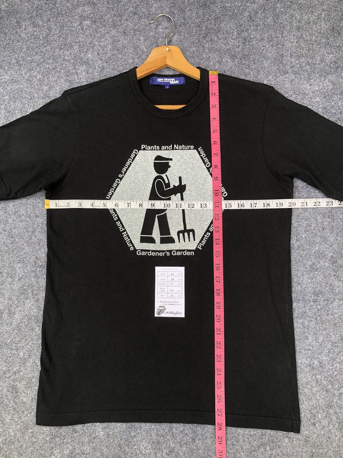 CDG by Comme des Garcons Rarest🔥Junya Watanabe X Comme Des Garcon Black Tee Size US L / EU 52-54 / 3 - 11 Thumbnail