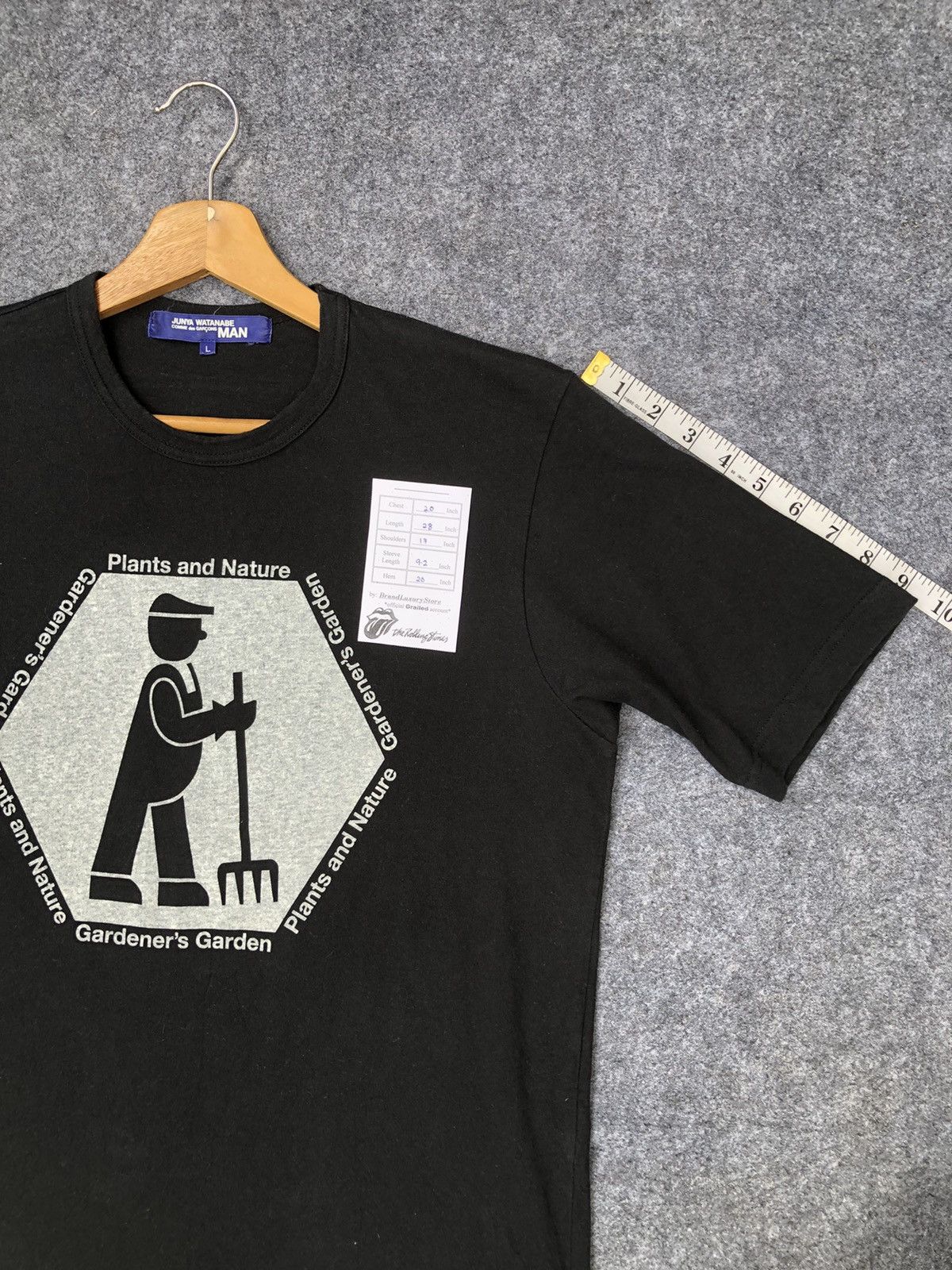 CDG by Comme des Garcons Rarest🔥Junya Watanabe X Comme Des Garcon Black Tee Size US L / EU 52-54 / 3 - 13 Thumbnail