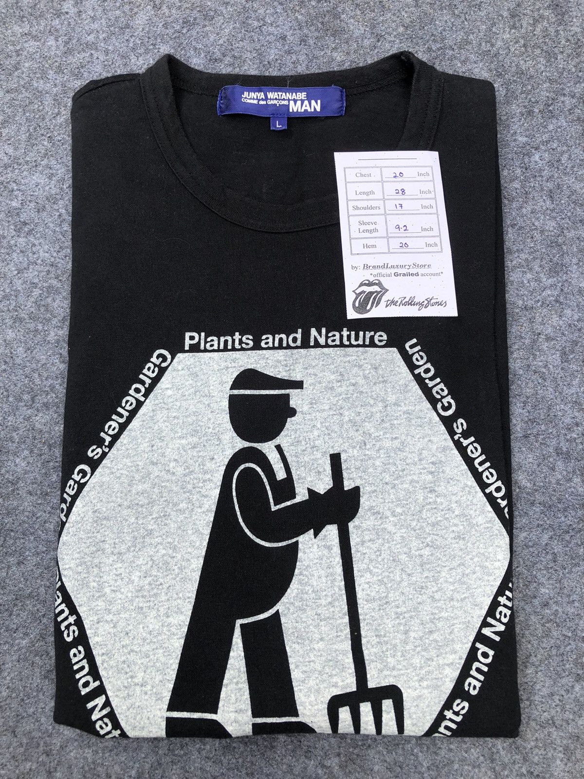 CDG by Comme des Garcons Rarest🔥Junya Watanabe X Comme Des Garcon Black Tee Size US L / EU 52-54 / 3 - 2 Thumbnail