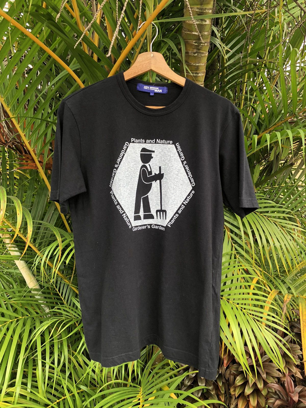 CDG by Comme des Garcons Rarest🔥Junya Watanabe X Comme Des Garcon Black Tee Size US L / EU 52-54 / 3 - 3 Thumbnail