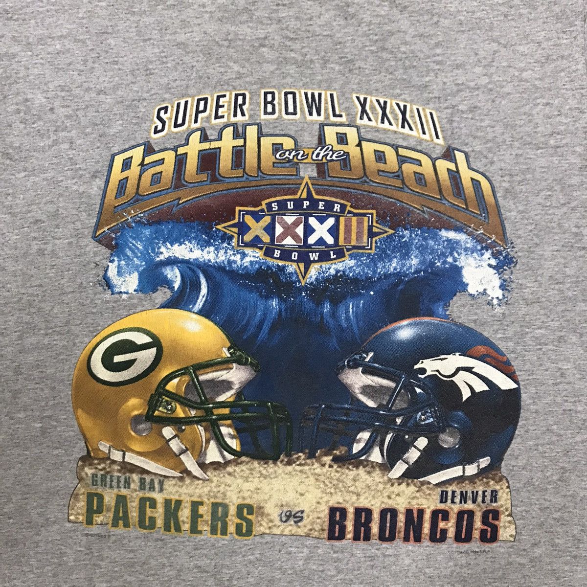 Nutmeg Vintage 90s Nflp Battle Beach Nutmeg Mils Lee Sports Tshirt Size US M / EU 48-50 / 2 - 7 Thumbnail