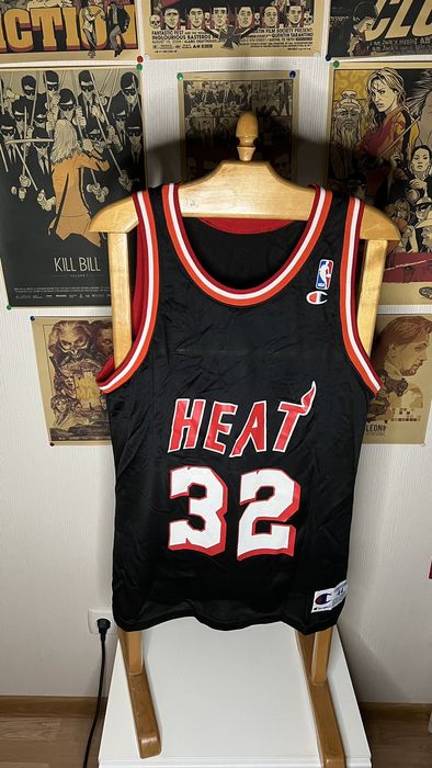 vtg rare nba miami heat #32 Harold miner champion pro cut jersey size 44 + 2