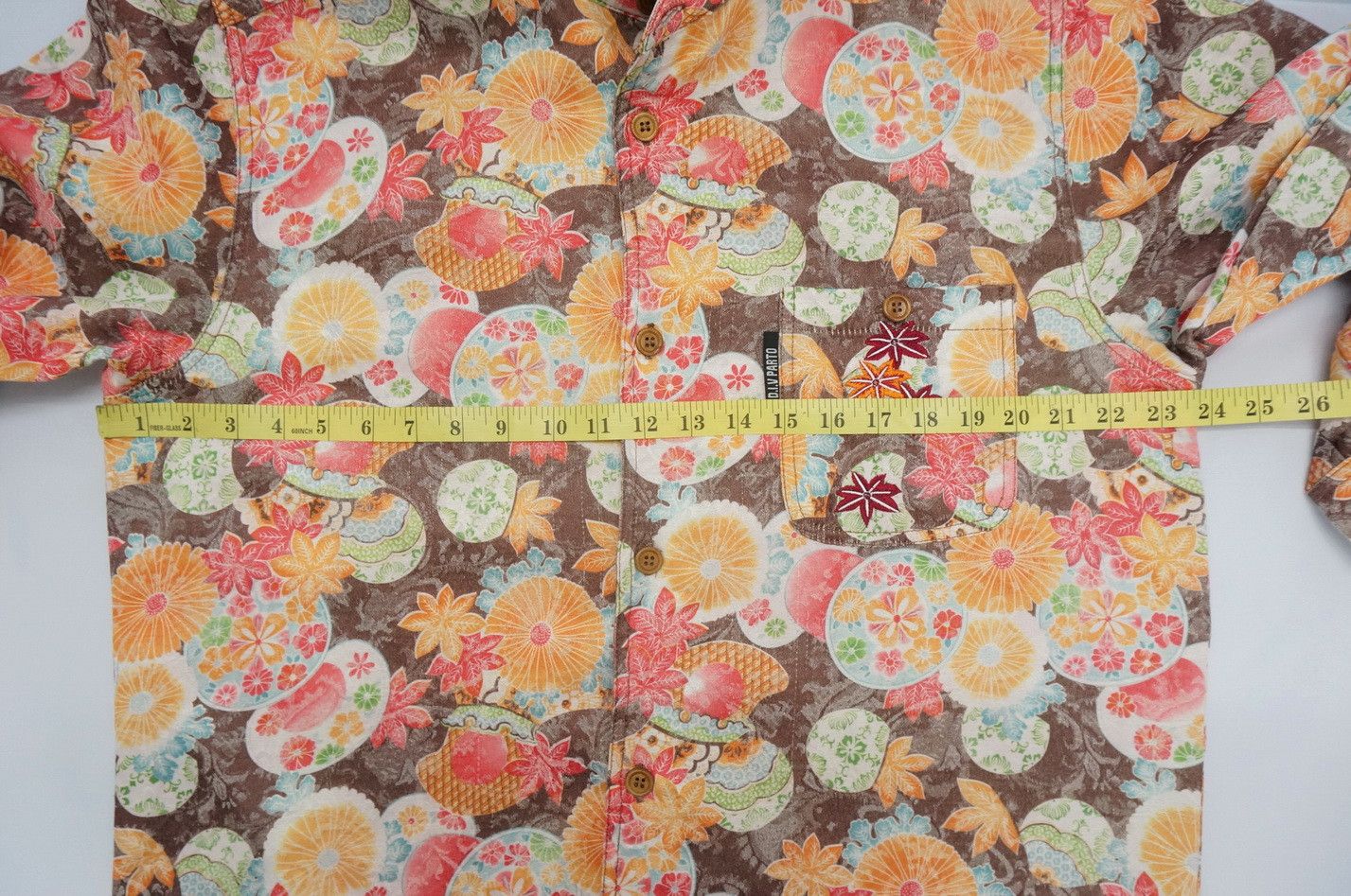 Japanese Brand RARE D.I.V PARTO SPORT Floral Design Button Ups T-Shirt Size US L / EU 52-54 / 3 - 10 Thumbnail