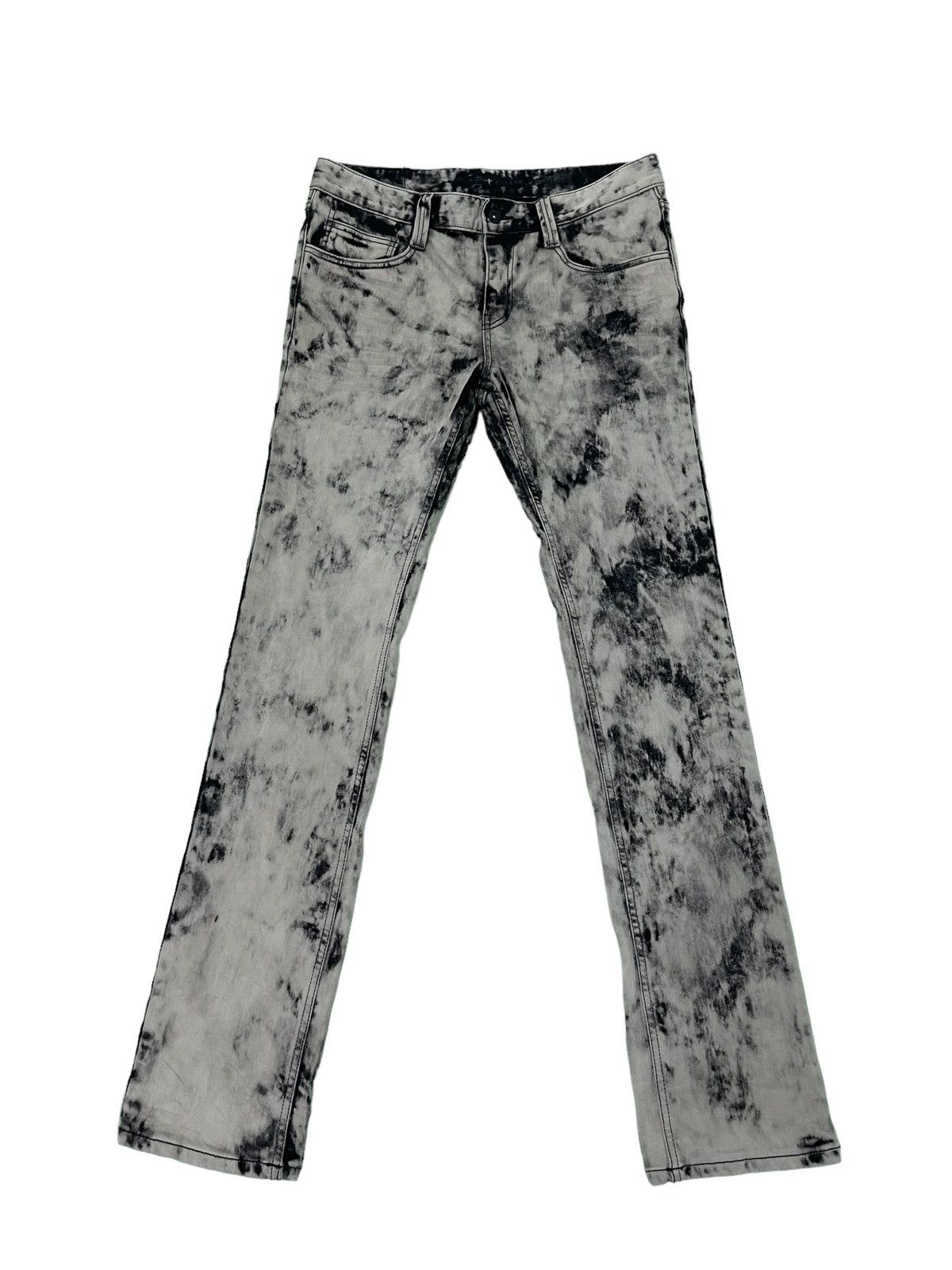 Japanese Brand Skinny Jeans Stretch Japan Brand Smoke Bleach Denim 28 Size US 28 / EU 44 - 3 Thumbnail