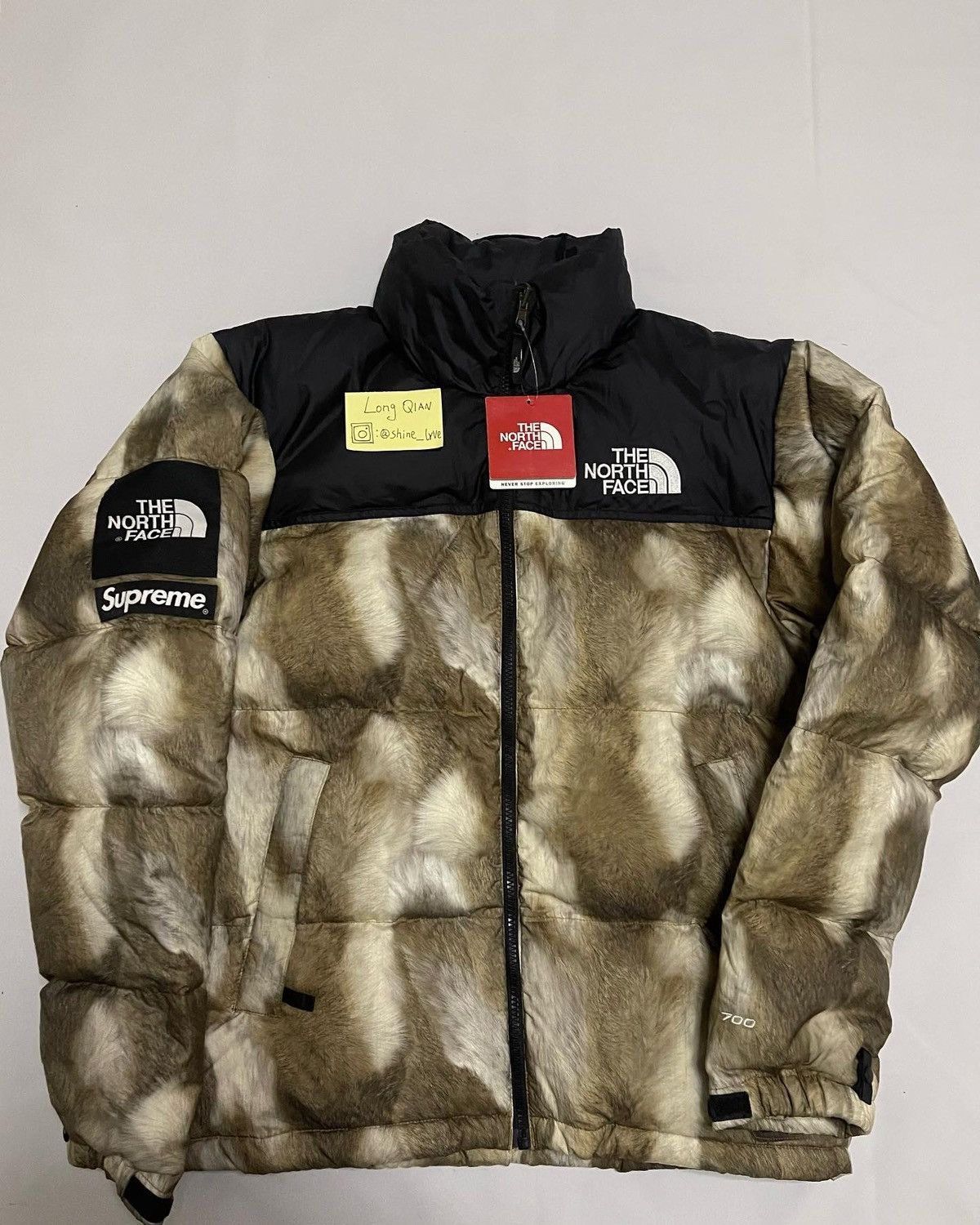 Supreme Supreme tnf north face 13fw fur nuptse Jacket | Grailed