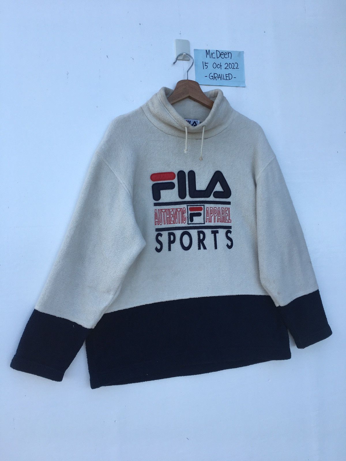 Fila Rare Vintage FILA Sports Biglogo Sweater Size US L / EU 52-54 / 3 - 3 Thumbnail