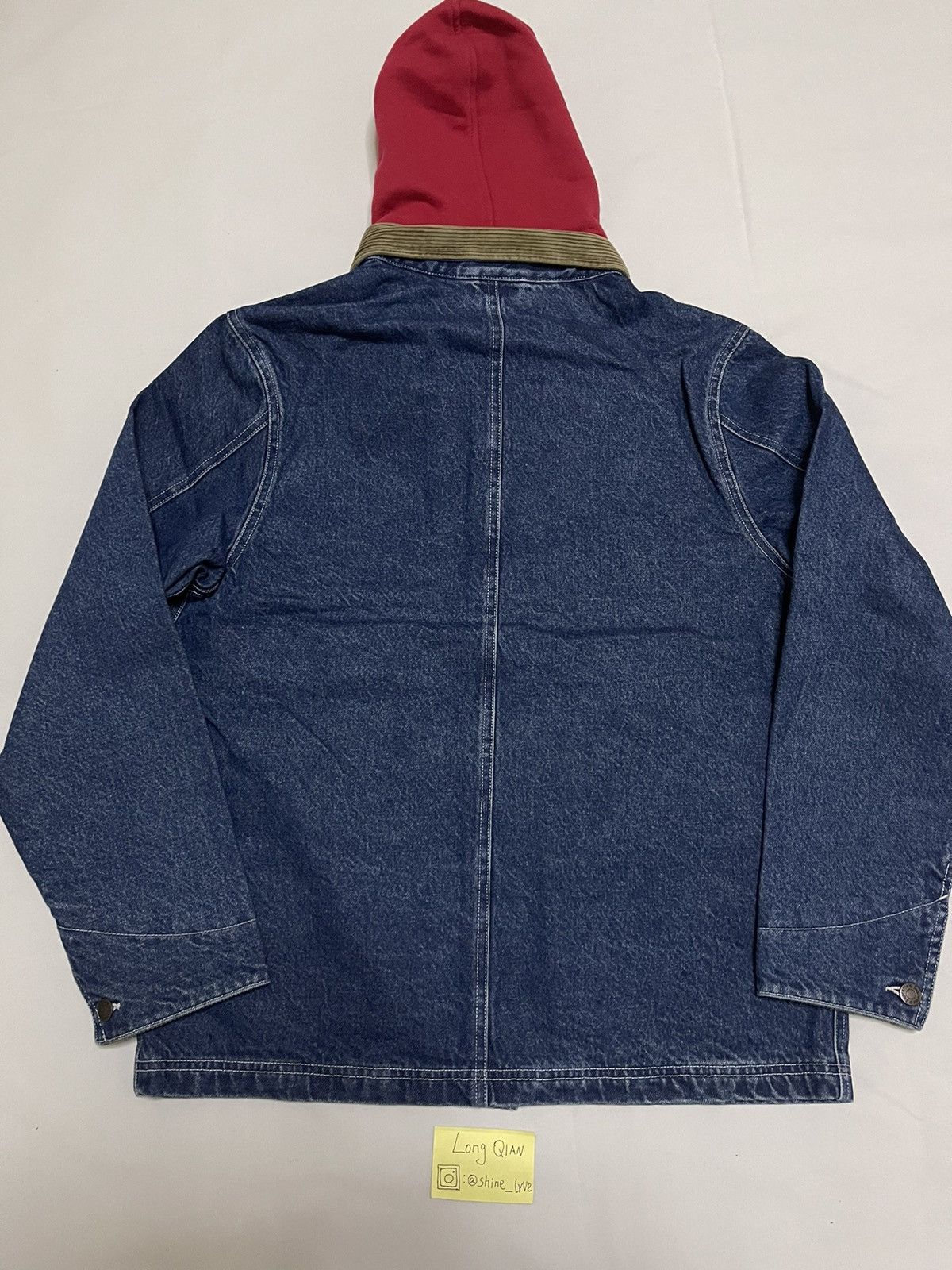 Supreme Supreme hooded chore coat denim Jacket | Grailed 