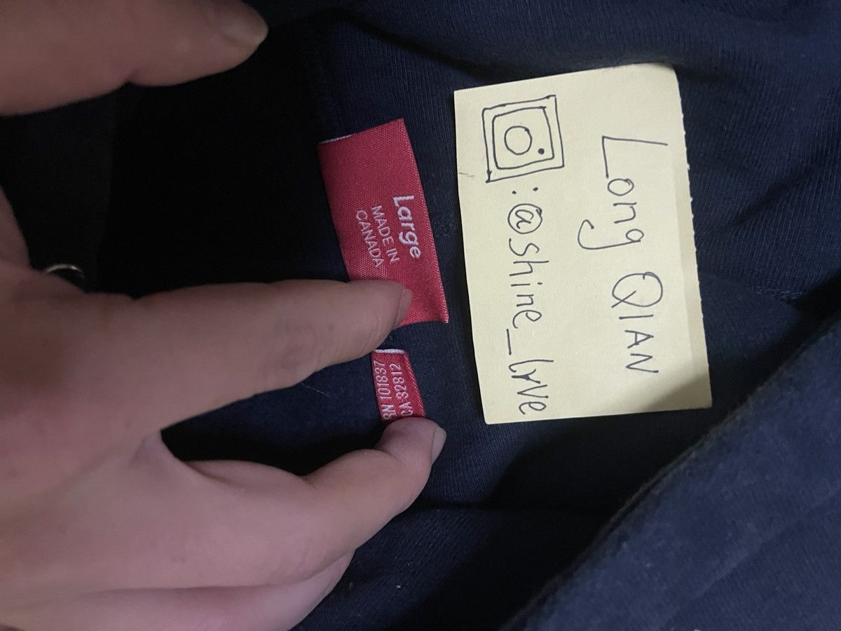 Supreme Supreme 2016 red on navy box logo hood sweatershirt Size US L / EU 52-54 / 3 - 6 Thumbnail
