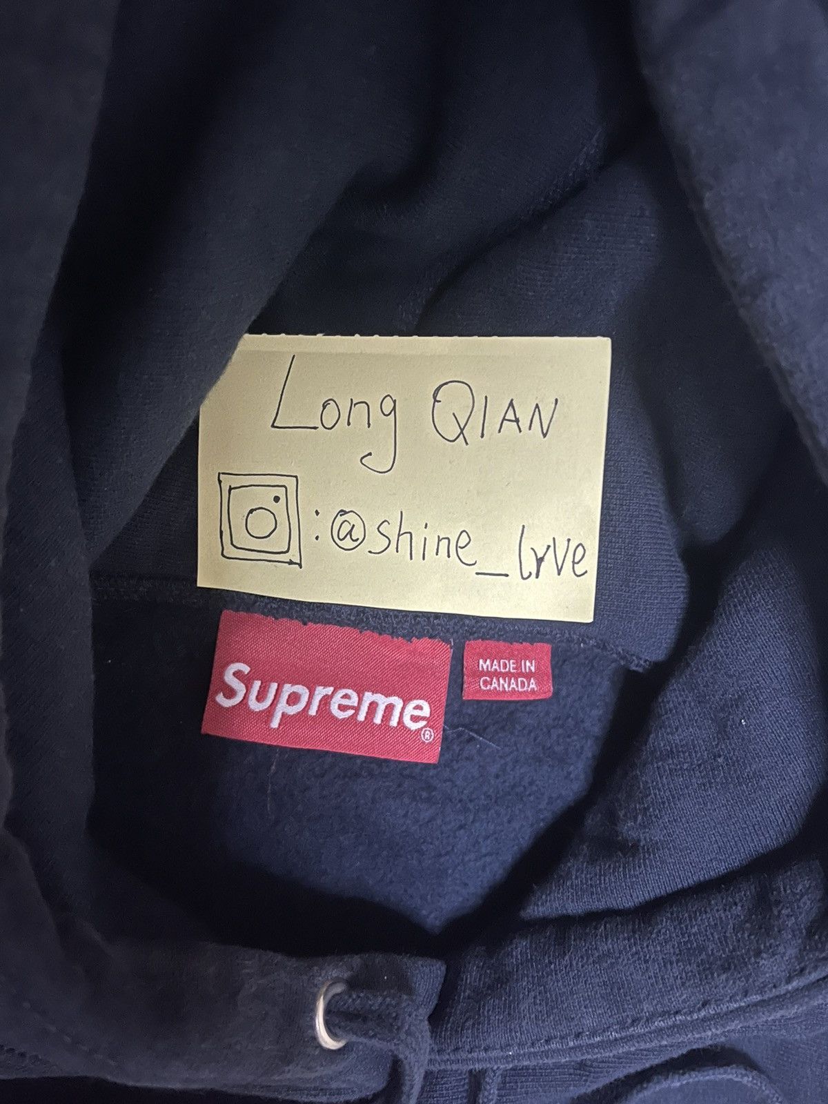 Supreme Supreme 2016 red on navy box logo hood sweatershirt Size US L / EU 52-54 / 3 - 5 Thumbnail