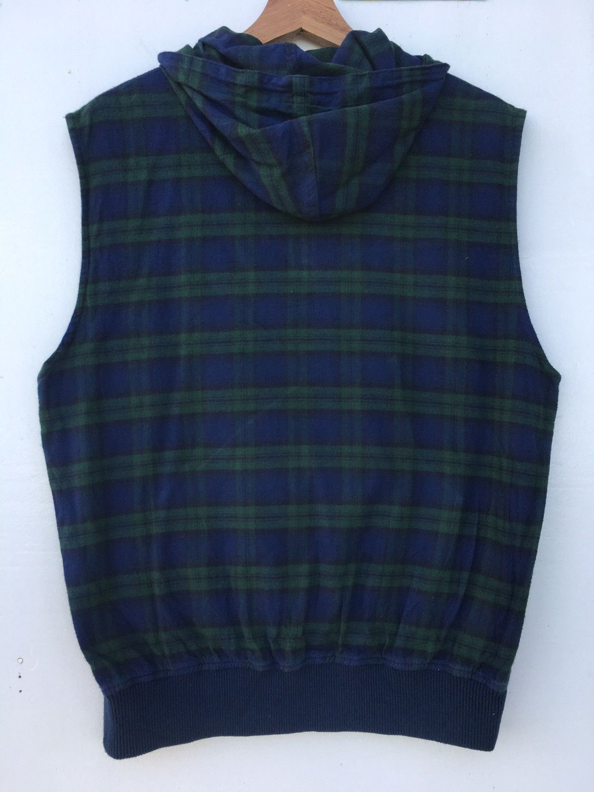 Beams Plus Vintage BEAMS Sleeveless Checkered Hoodie Size US M / EU 48-50 / 2 - 15 Thumbnail