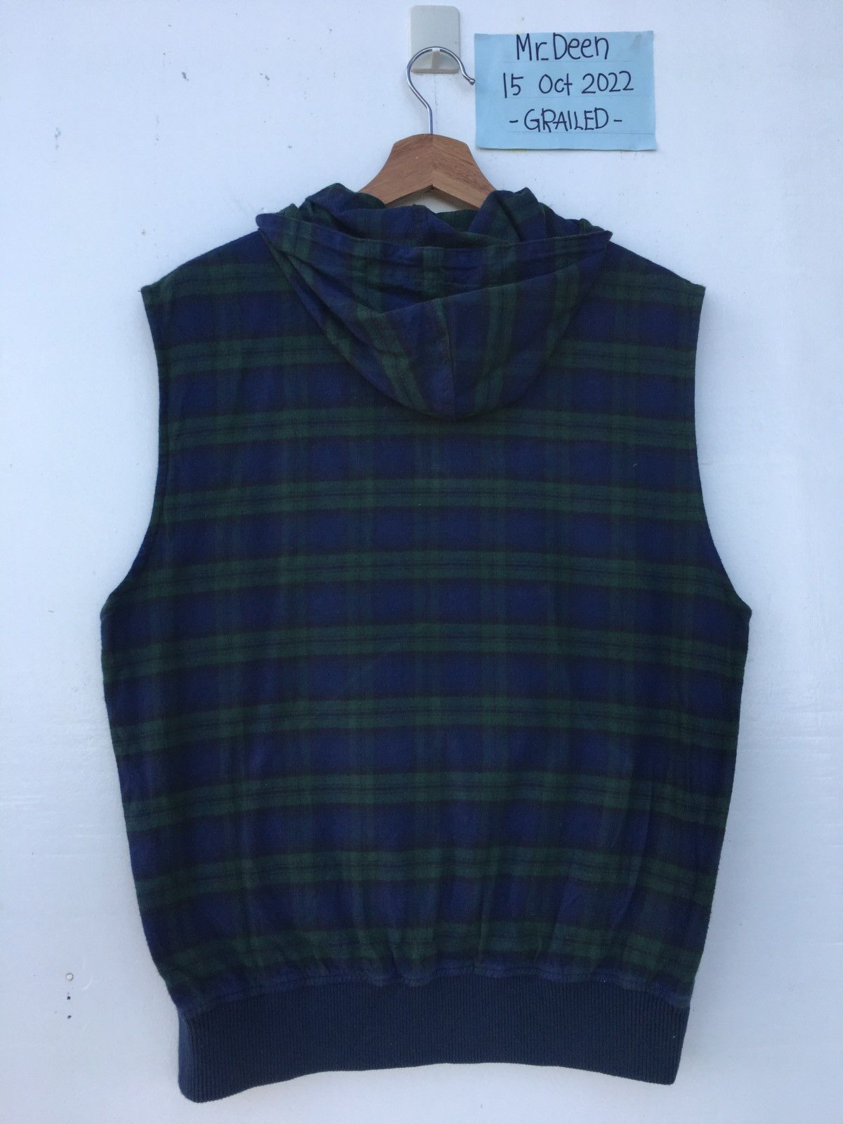 Beams Plus Vintage BEAMS Sleeveless Checkered Hoodie Size US M / EU 48-50 / 2 - 12 Thumbnail